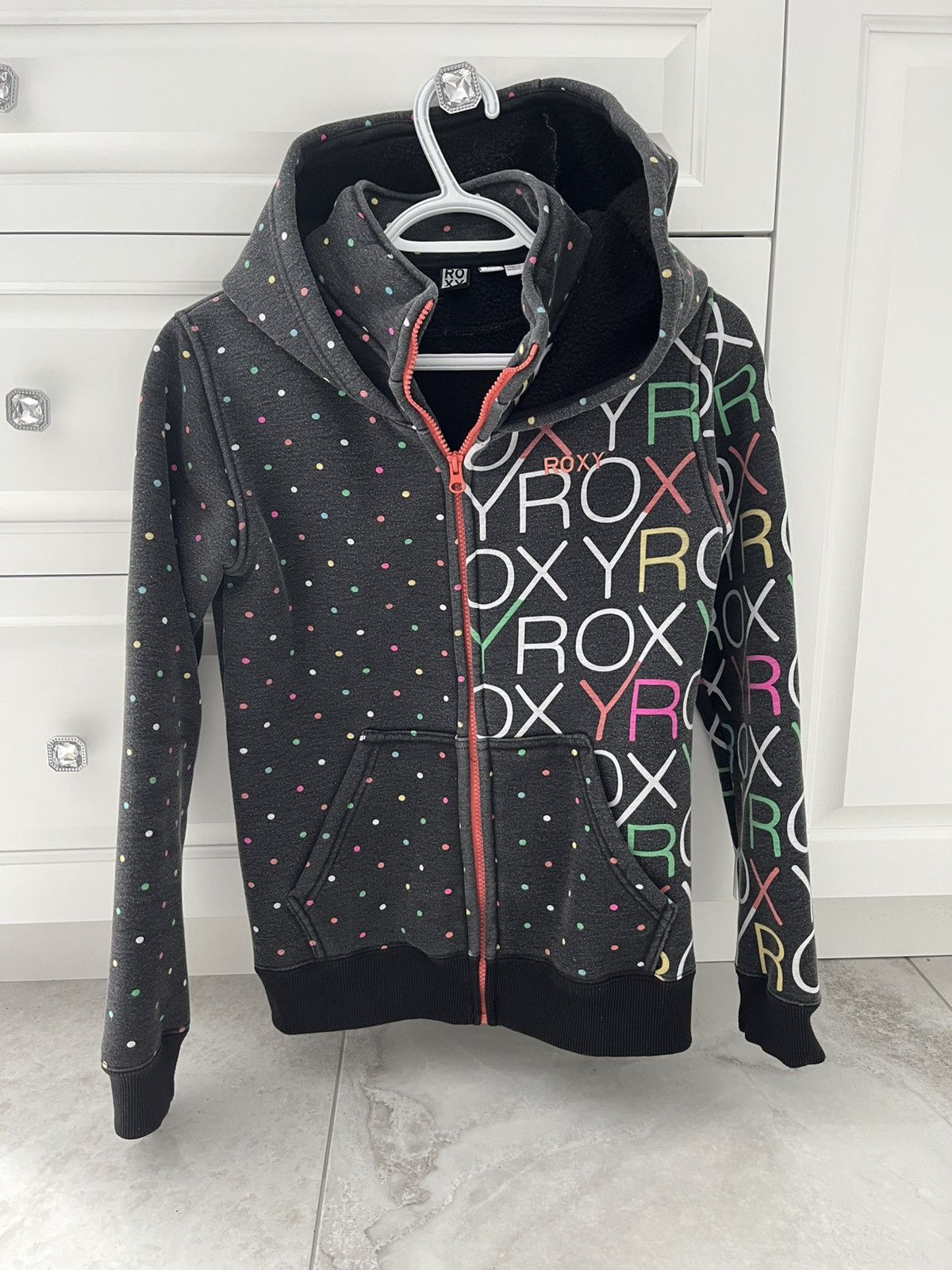 Quicksilver Roxy zip up warm hoodie (teen 16yo / woman small) Size S / US 4 / IT 40 - 1 Thumbnail