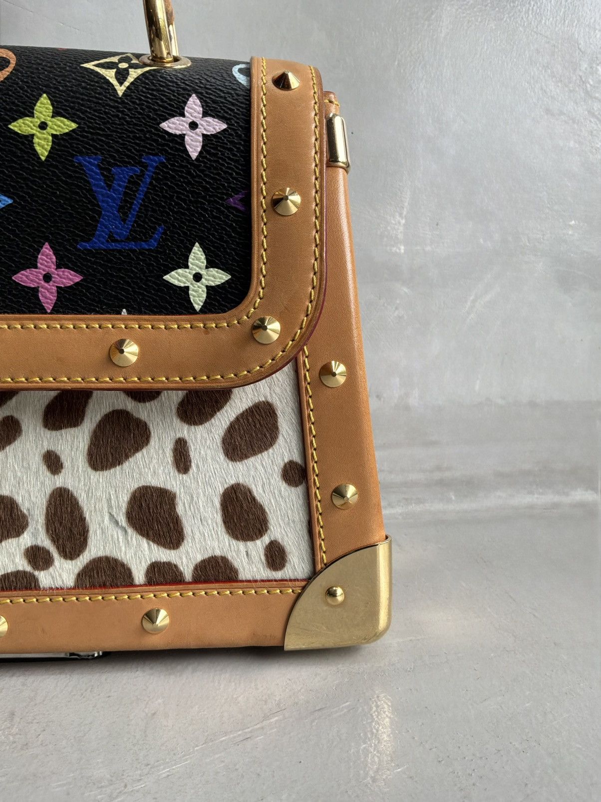 Louis Vuitton × Takashi Murakami 2003 Louis Vuitton x Murakami - SAC Rabat Dalmatian Ponyhair Size ONE SIZE - 9 Thumbnail