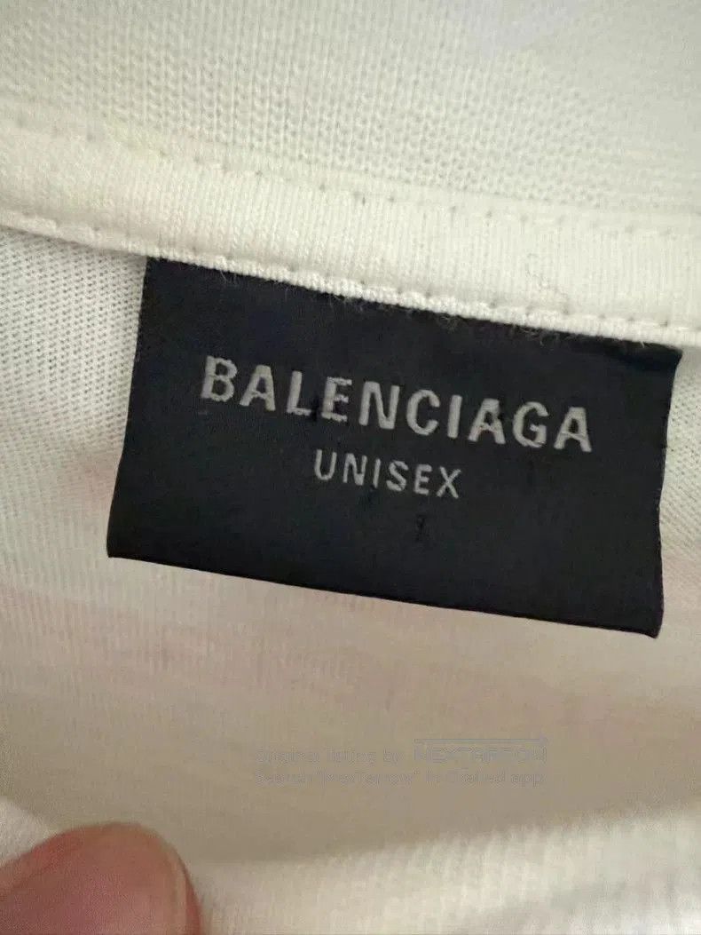Balenciaga Balenciaga White Logo Print Long Sleeve T-shirt. Size US S / EU 44-46 / 1 - 3 Thumbnail