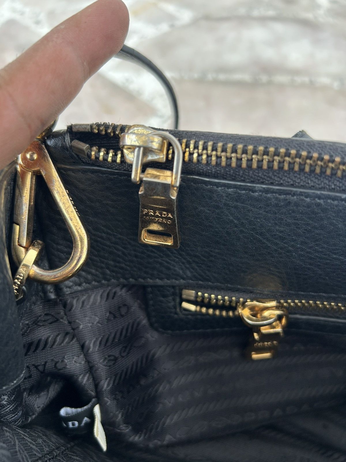 Prada Prada Vitello Daino leather handbag Size ONE SIZE - 14 Thumbnail