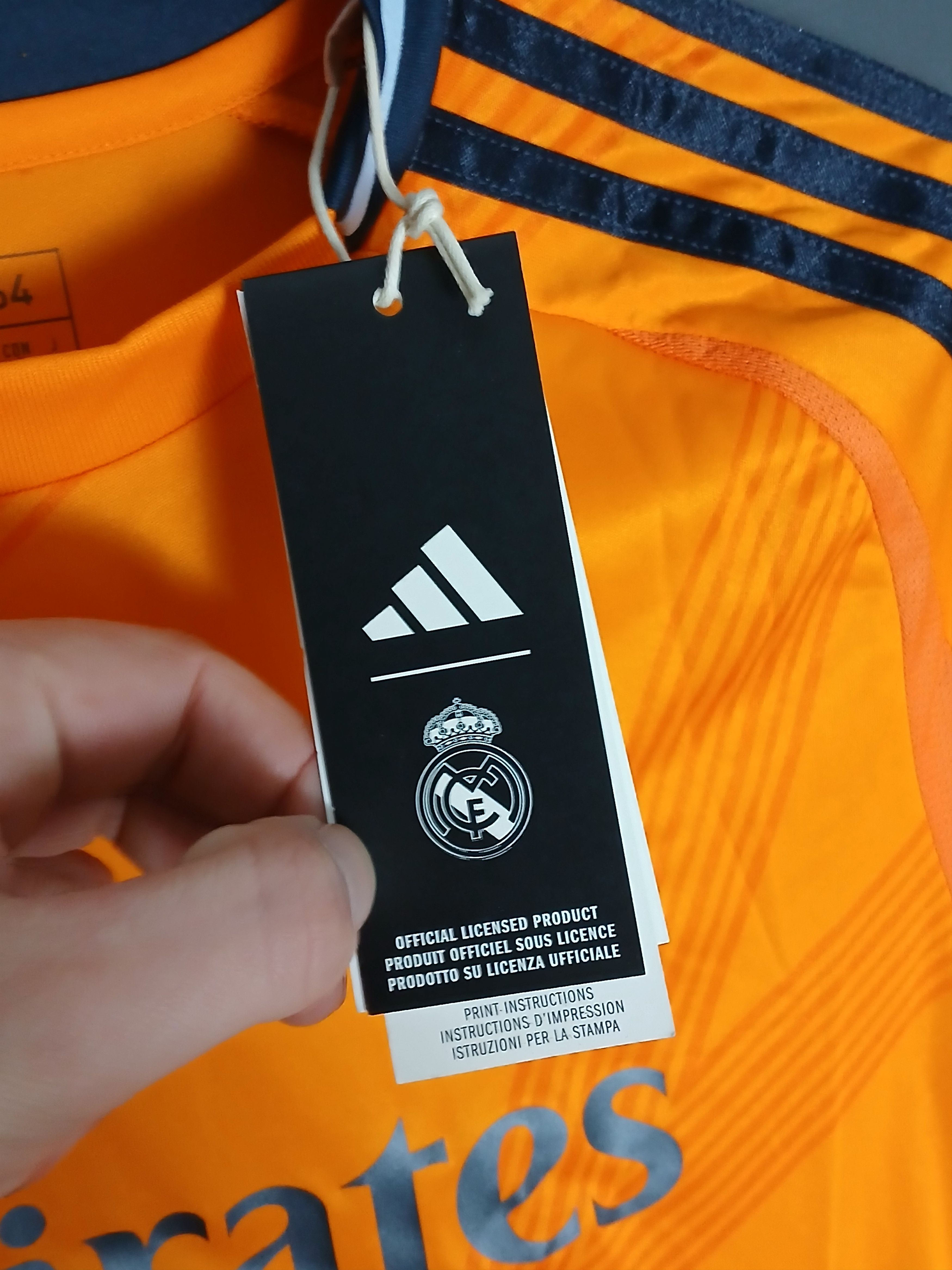 Adidas KIDS New Real Madrid 24/25 Away Football Jersey T-Shirt Size US S / EU 44-46 / 1 - 9 Thumbnail