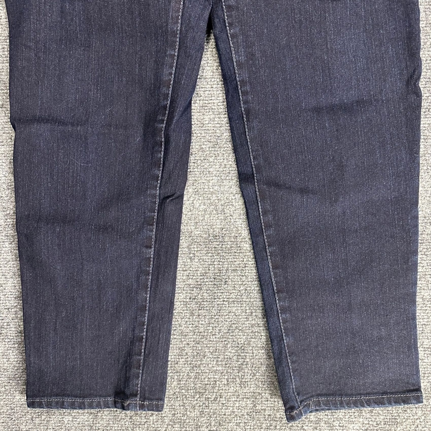 Gloria Vanderbilt Gloria Vanderbilt Jeans Women Denim Ankle Grazer 14 Dark Wash 5-Pocket Stretch Blue Regular Rise High Inseam 27 Vintage No Size 36" / US 14 / IT 50 - 2 Thumbnail