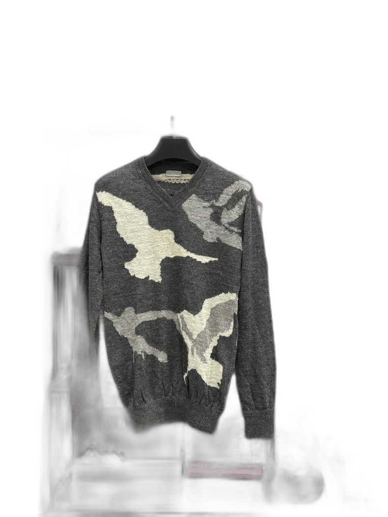 Dior Dior Alpaca Sweater with Bird Design Size US XS / EU 42 / 0 - 1 Thumbnail