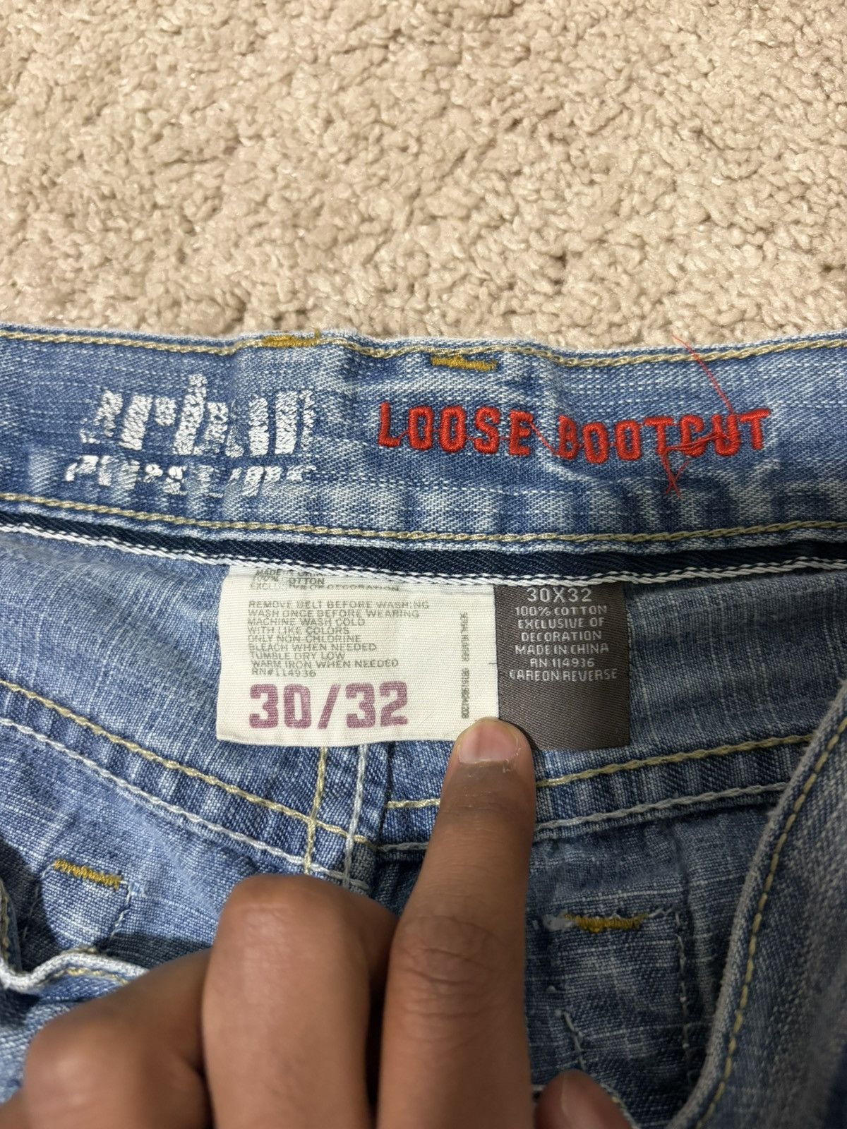 Urban Pipeline Loose Bootcut Jeans Size US 30 / EU 46 - 3 Thumbnail