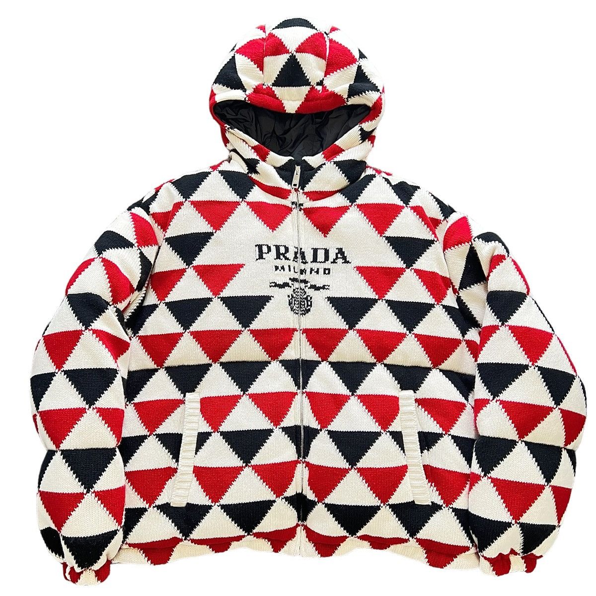 Prada × Raf Simons PRADA 22AW ×RAF SIMONS ON ICE CASHMERE BOMBER DOWN JACKET Size US XL / EU 56 / 4 - 1 Thumbnail