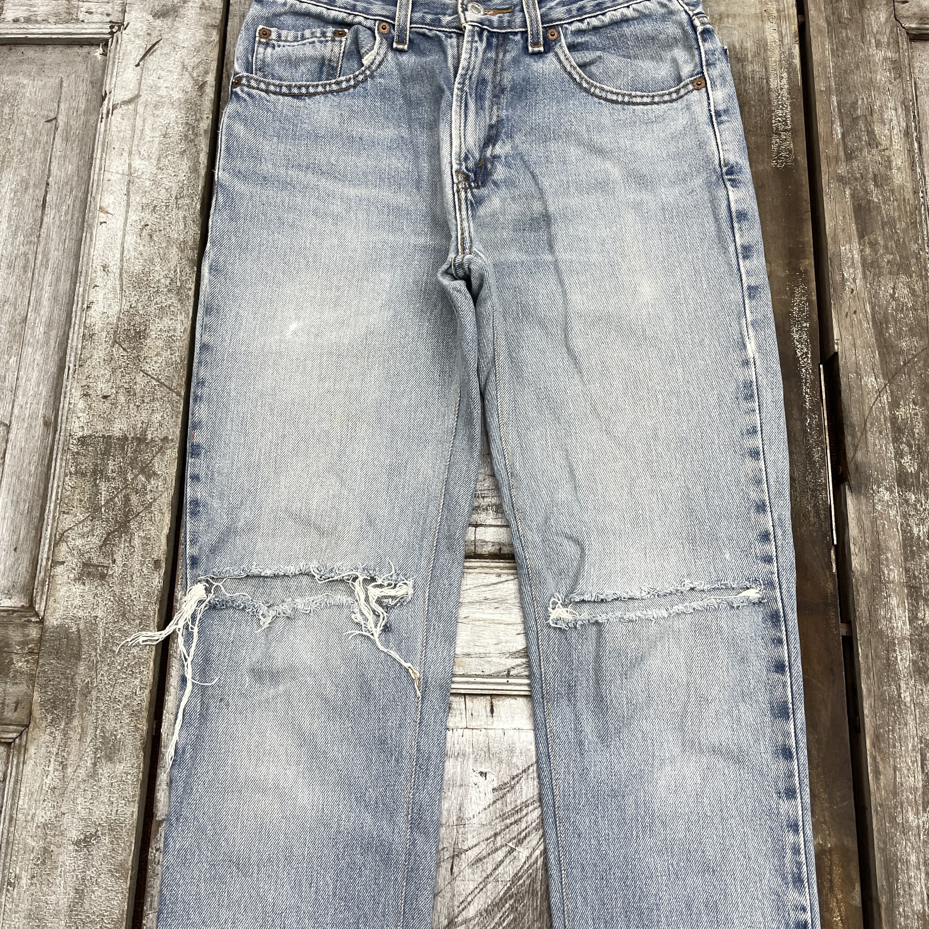 Levi's × Vintage Vintage Levi's Distressed Slim Fit Jeans - WC316 Size US 29 - 3 Thumbnail