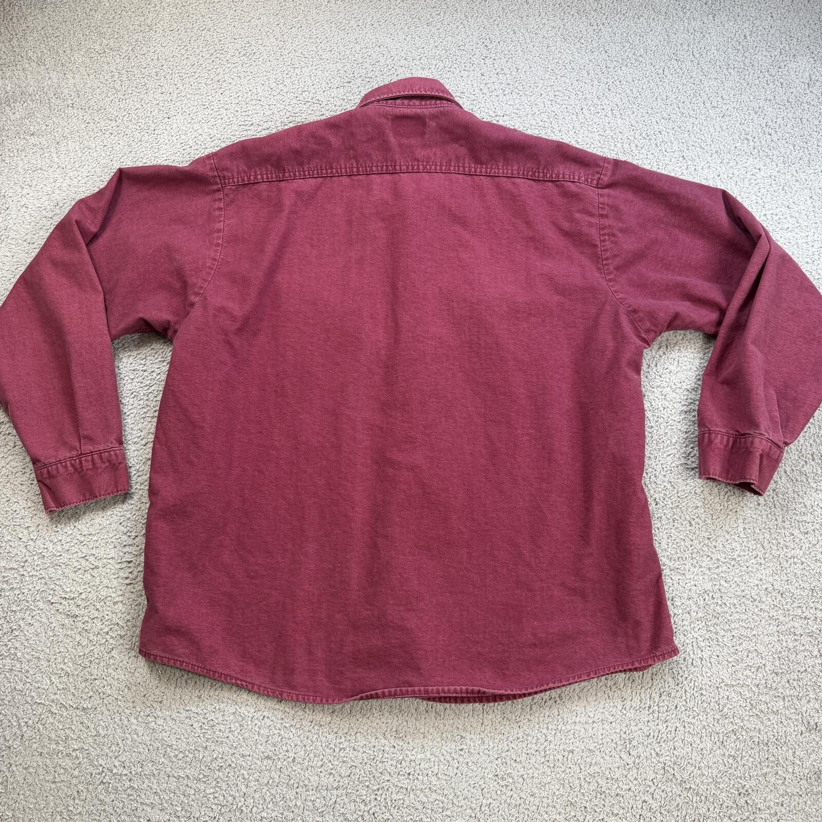 FiveBrother Vintage Five Brother Work Shirt Made In USA Red Button Up XL Size US XL / EU 56 / 4 - 2 Thumbnail