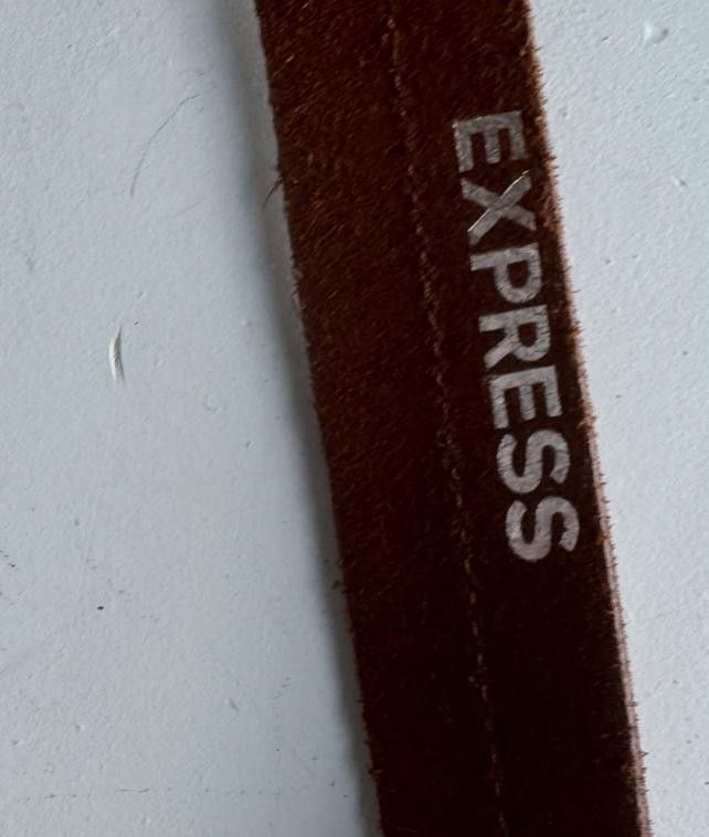 Express Express leather Woven Belt M Size ONE SIZE - 3 Thumbnail