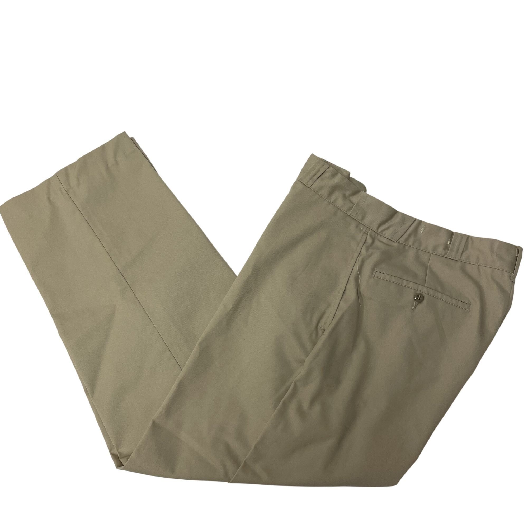 Other Vtg Beige KHAKI Oven Cured WORKER Chore Pants Size US 34 / EU 50 - 1 Thumbnail