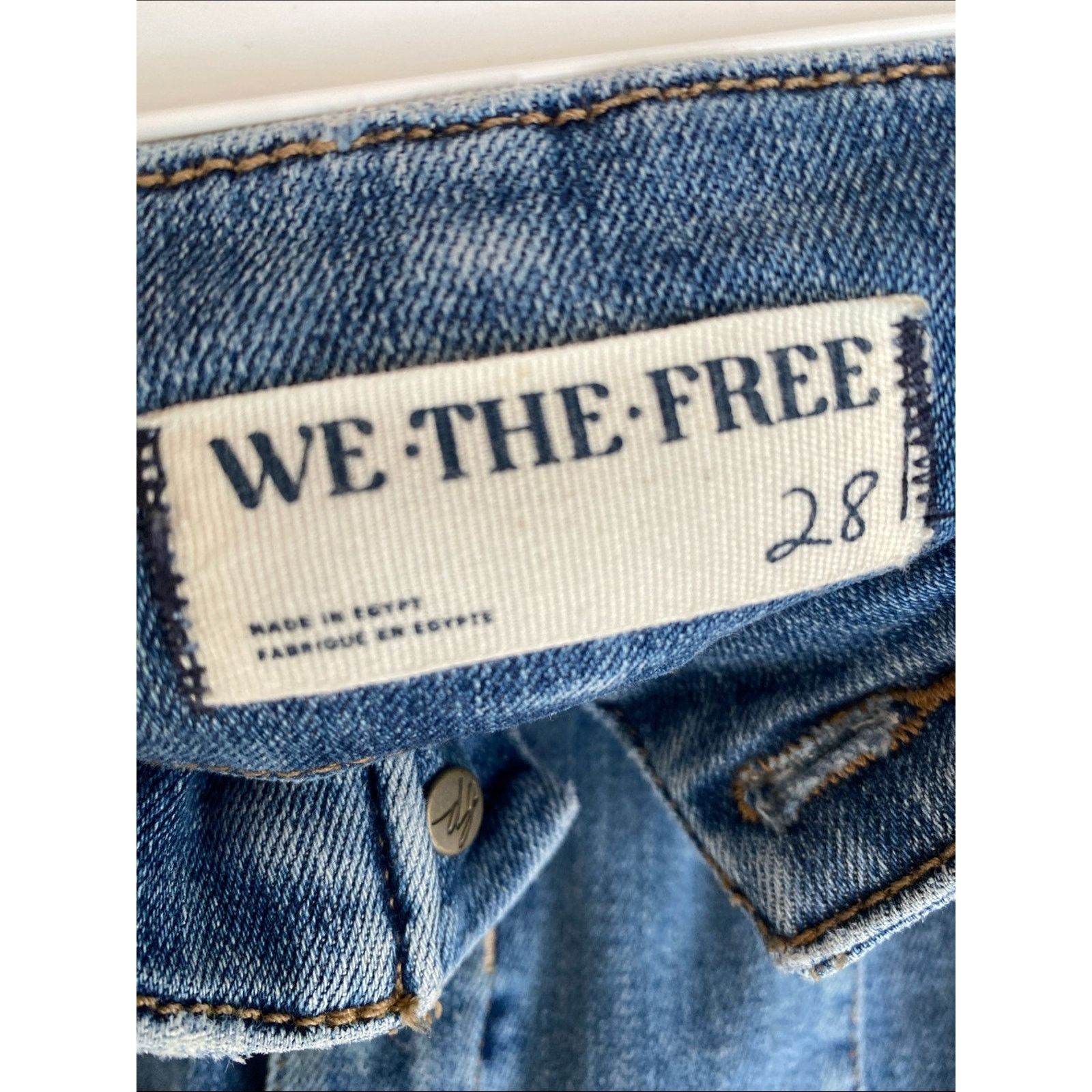 Free People We The Free $110 Jayde Flare Stretch Jeans 28” W INS 33” Size 28" / US 6 / IT 42 - 3 Thumbnail