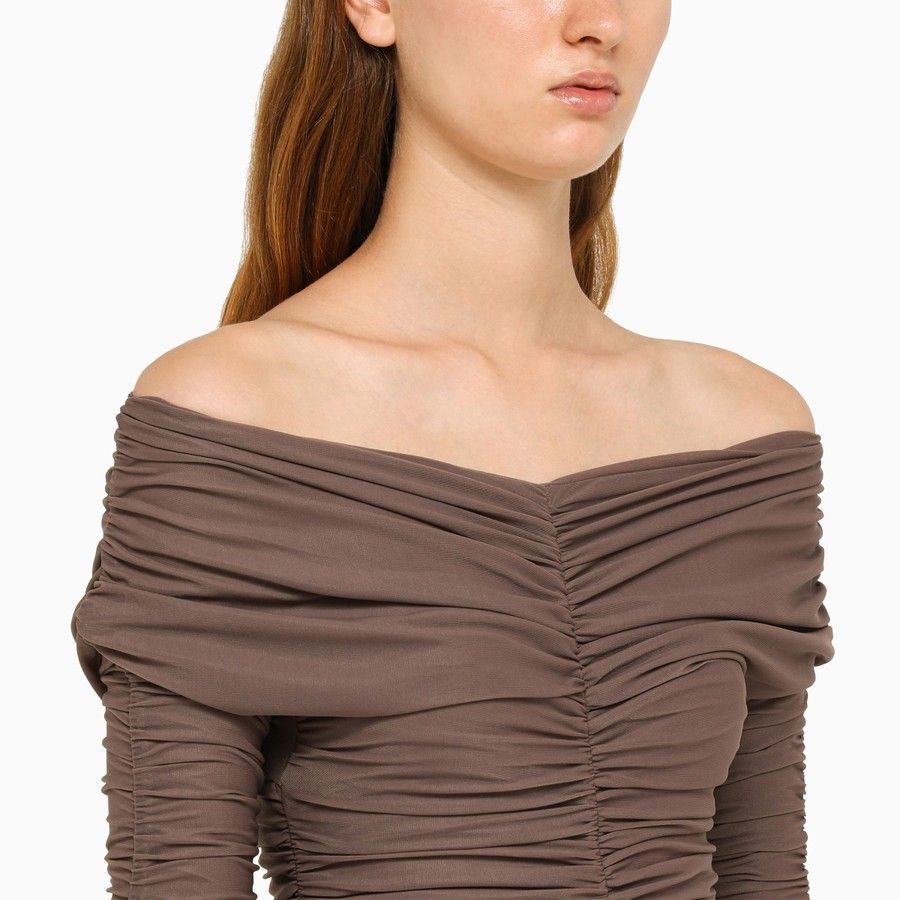 THE ANDAMANE o1d2blof1024 Nicole Dress In Brown Size XS / US 0-2 / IT 36-38 - 4 Thumbnail