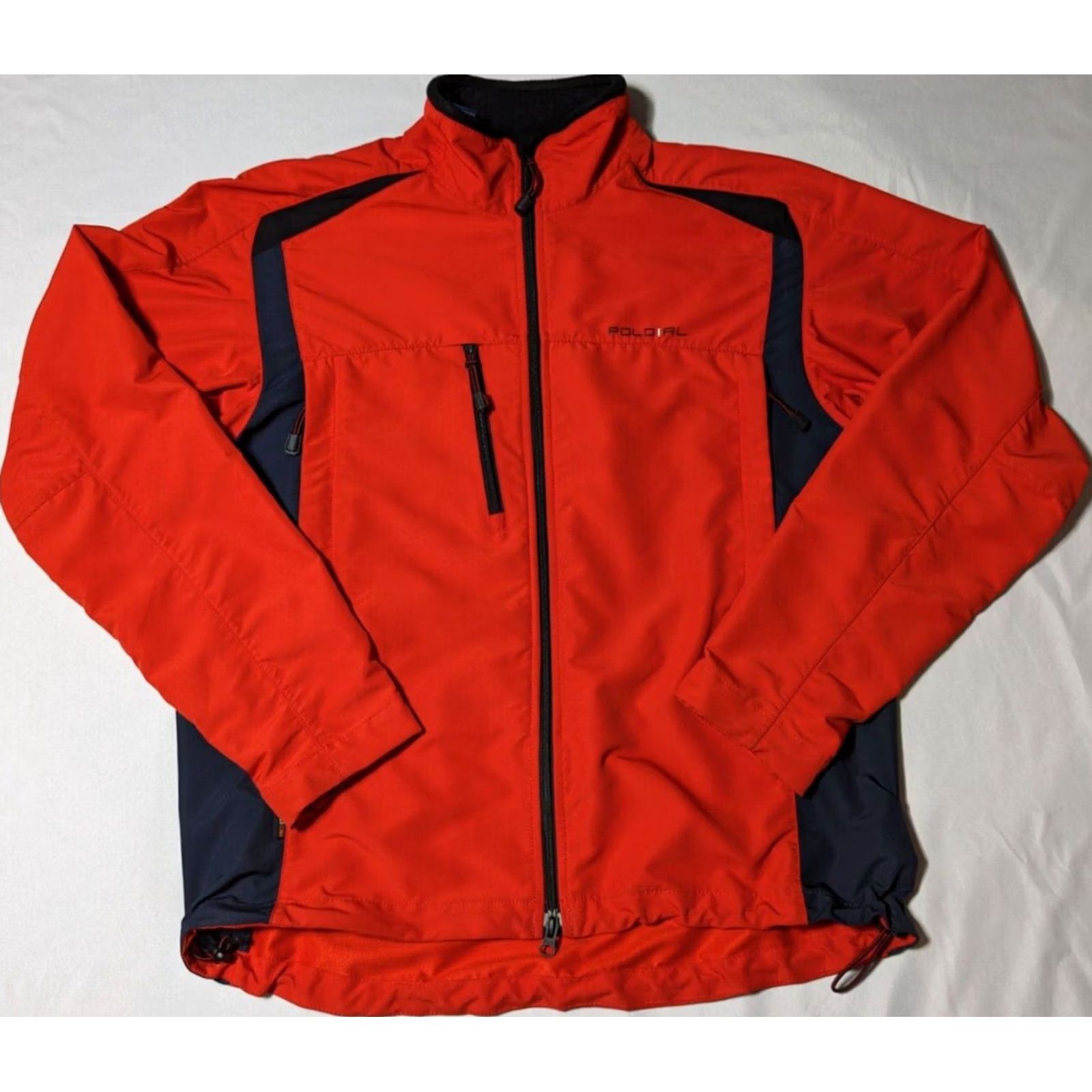 Polo Ralph Lauren VTG POLO RALPH LAUREN Men Large Orange Full Zip Long Sleeve Windbreaker Jacket Size US L / EU 52-54 / 3 - 3 Thumbnail