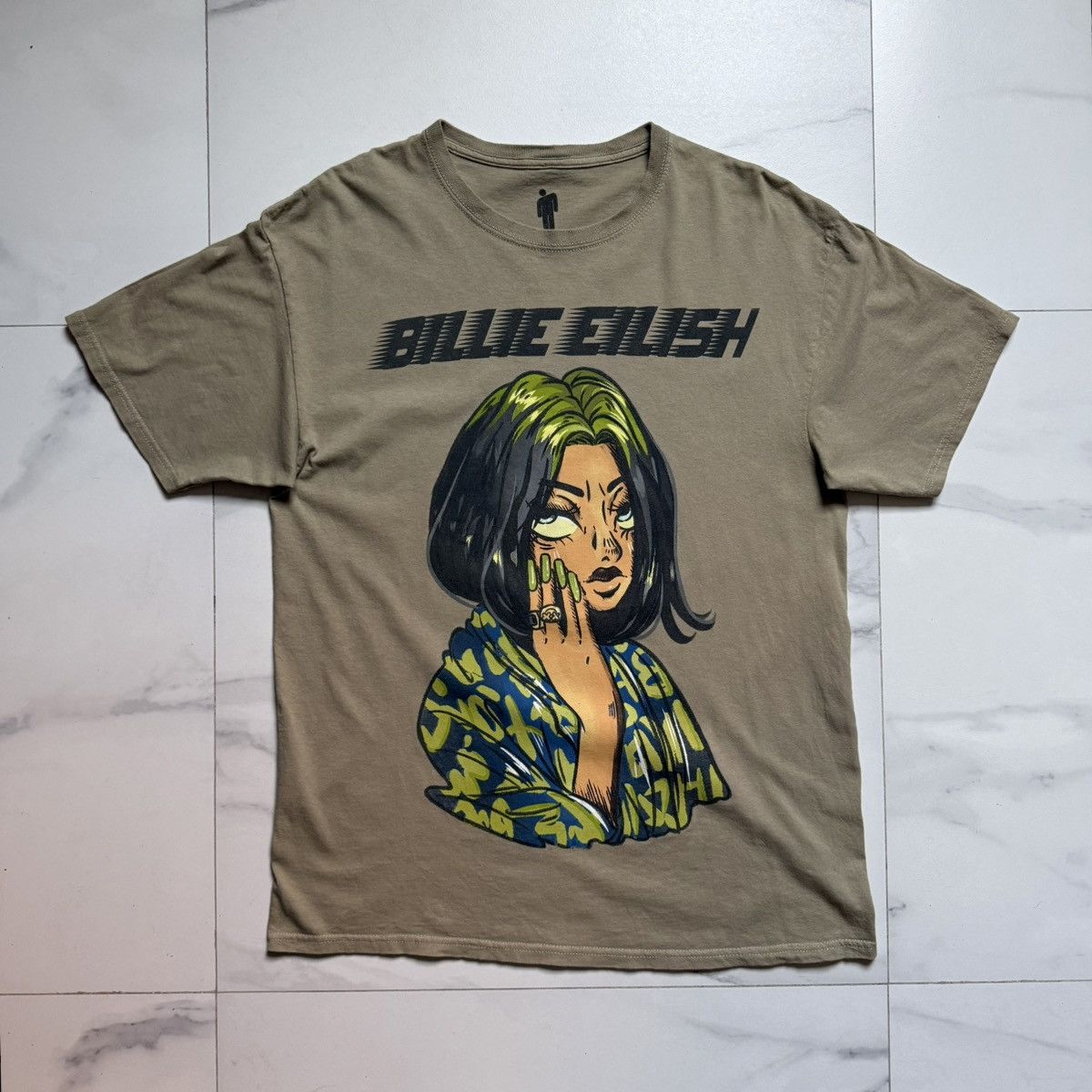 Billie Eilish Billie Eilish Colorful Anime Portrait T-Shirt Size US L / EU 52-54 / 3 - 2 Thumbnail
