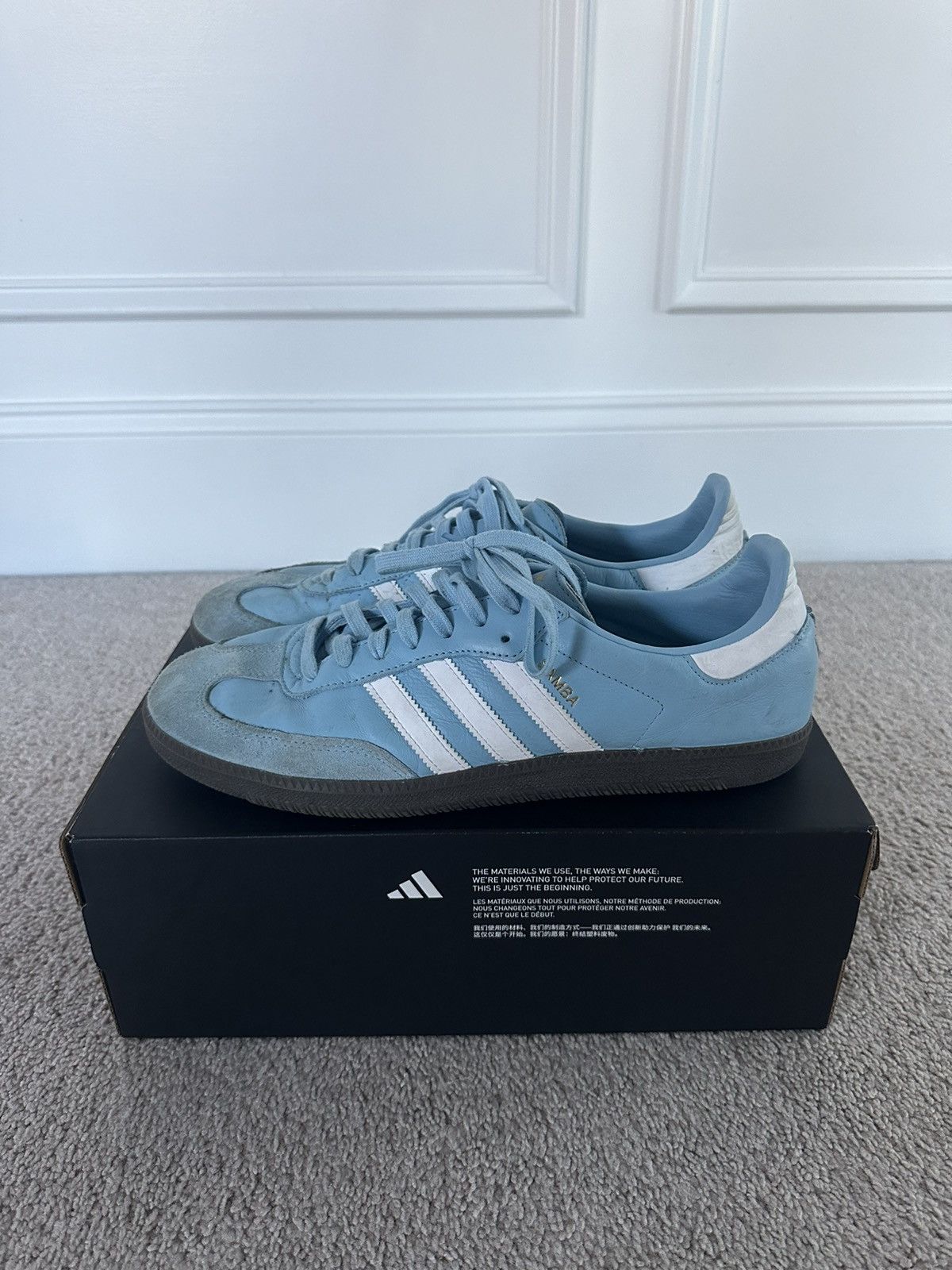 Adidas Argentina Sambas Size 12.5 Good Condition Size US 12.5 / EU 45-46 - 3 Thumbnail