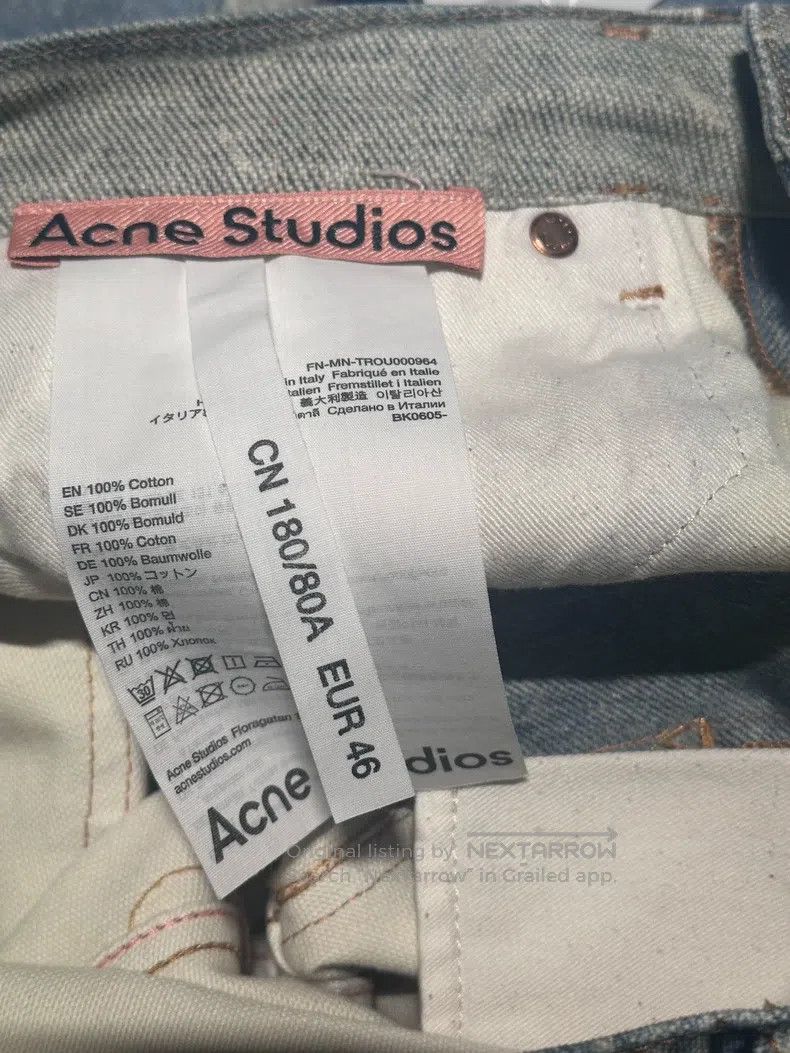 Acne Studios Acne Studios Washed Splattered Denim Jeans Size US 30 / EU 46 - 3 Thumbnail
