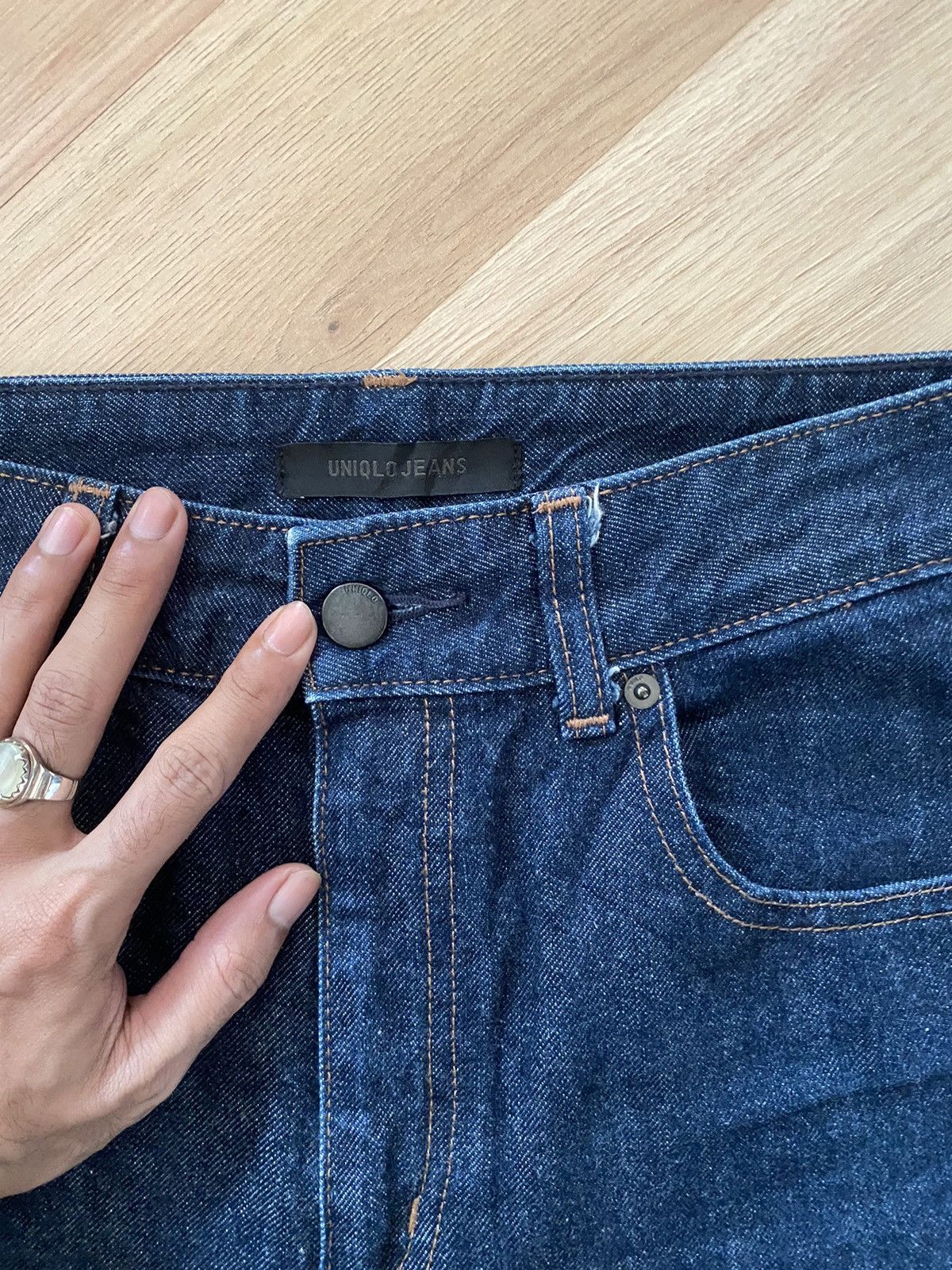 Japanese Brand × Uniqlo × Vintage Uniqlo Flare Bootcut Wide Leg Jeans Size US 29 - 2 Thumbnail