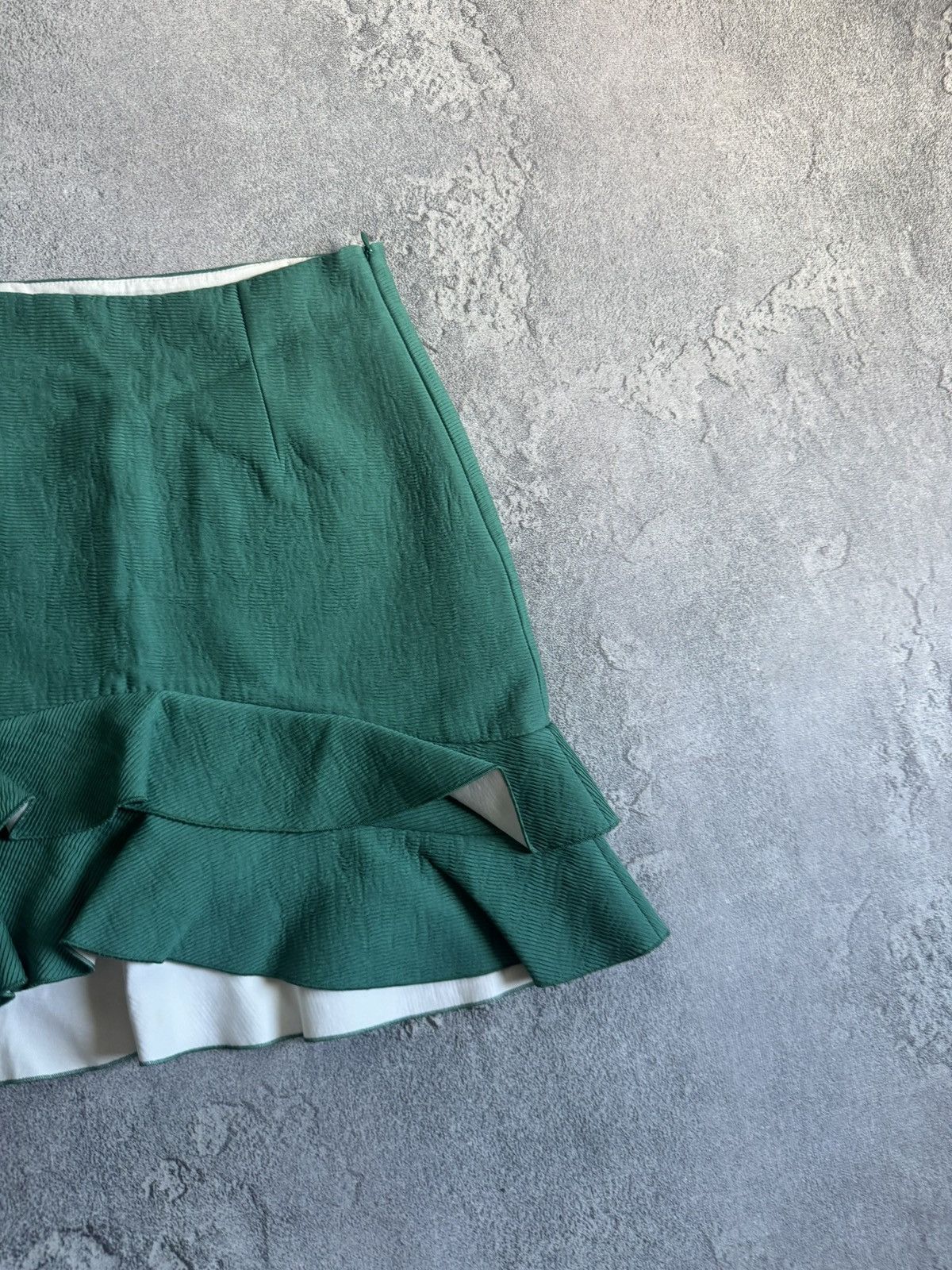 Sandro Sandro 1/size viscose ruffle mini skirt casual old money Size 25" / US 0 / IT 36 - 11 Thumbnail