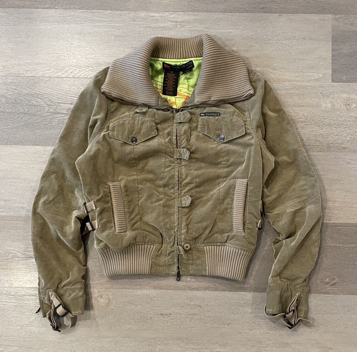 Parasuco Crazy Vintage Y2K Parasuco Heavyweight Bomber Flight Jacket Size US S / EU 44-46 / 1 - 1 Thumbnail