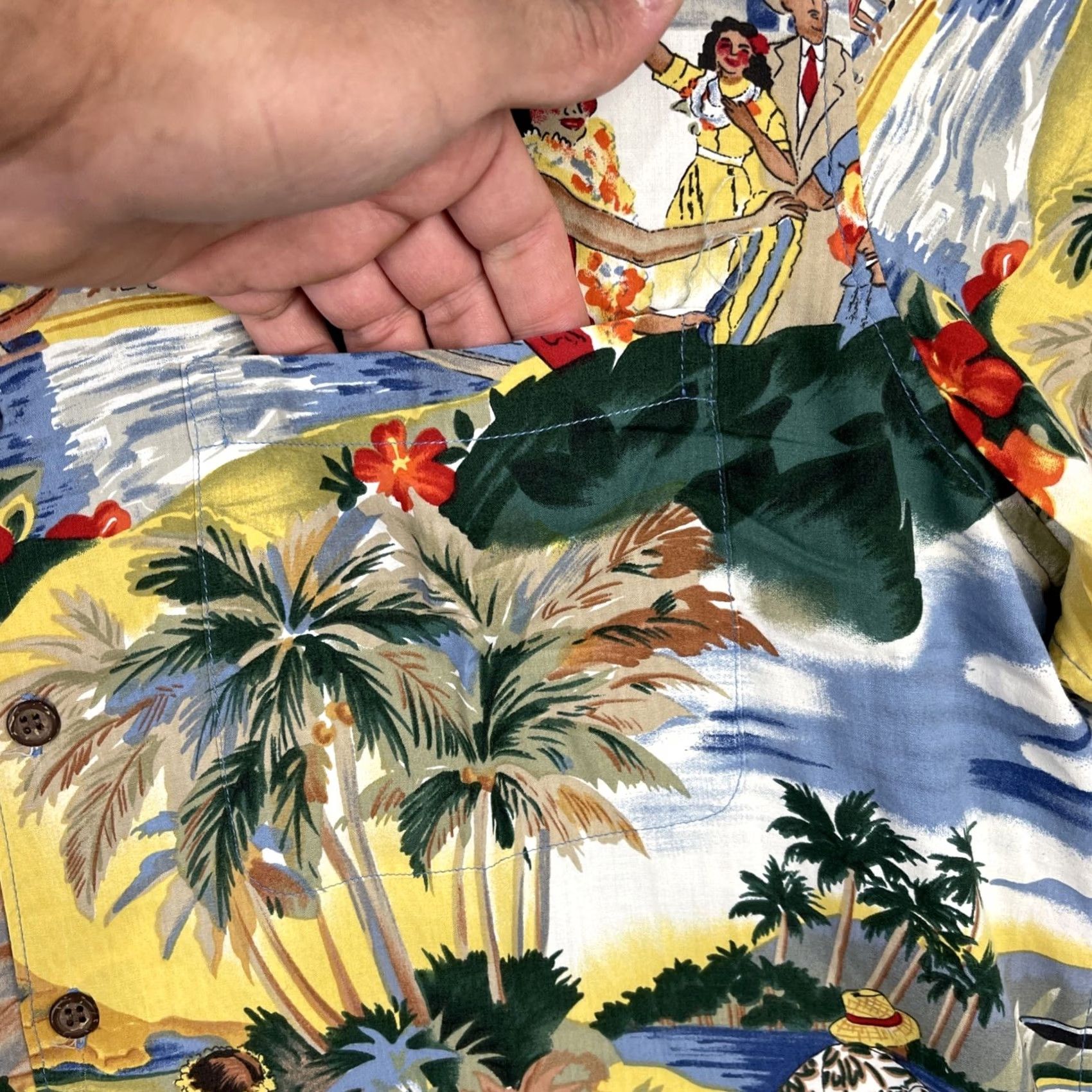 Reyn Spooner VINTAGE Reyn Spooner Shirt Mens Large Blue Hawaiian Aloha TPA Clipper Honolulu Size US L / EU 52-54 / 3 - 4 Thumbnail