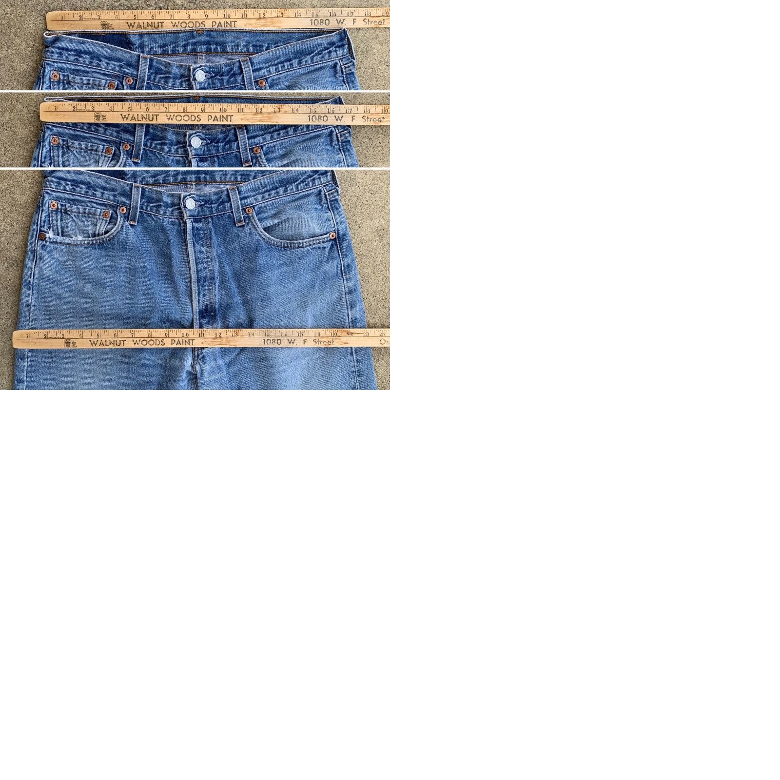 Levi's VINTAGE Levi’s jeans 501 Button Fly USA Made 34 Waist 32 Inseam Men Denim Blue 5-Pocket 501 Model Leather Belt Loops Shoes Size US 36 / EU 52 - 9 Thumbnail