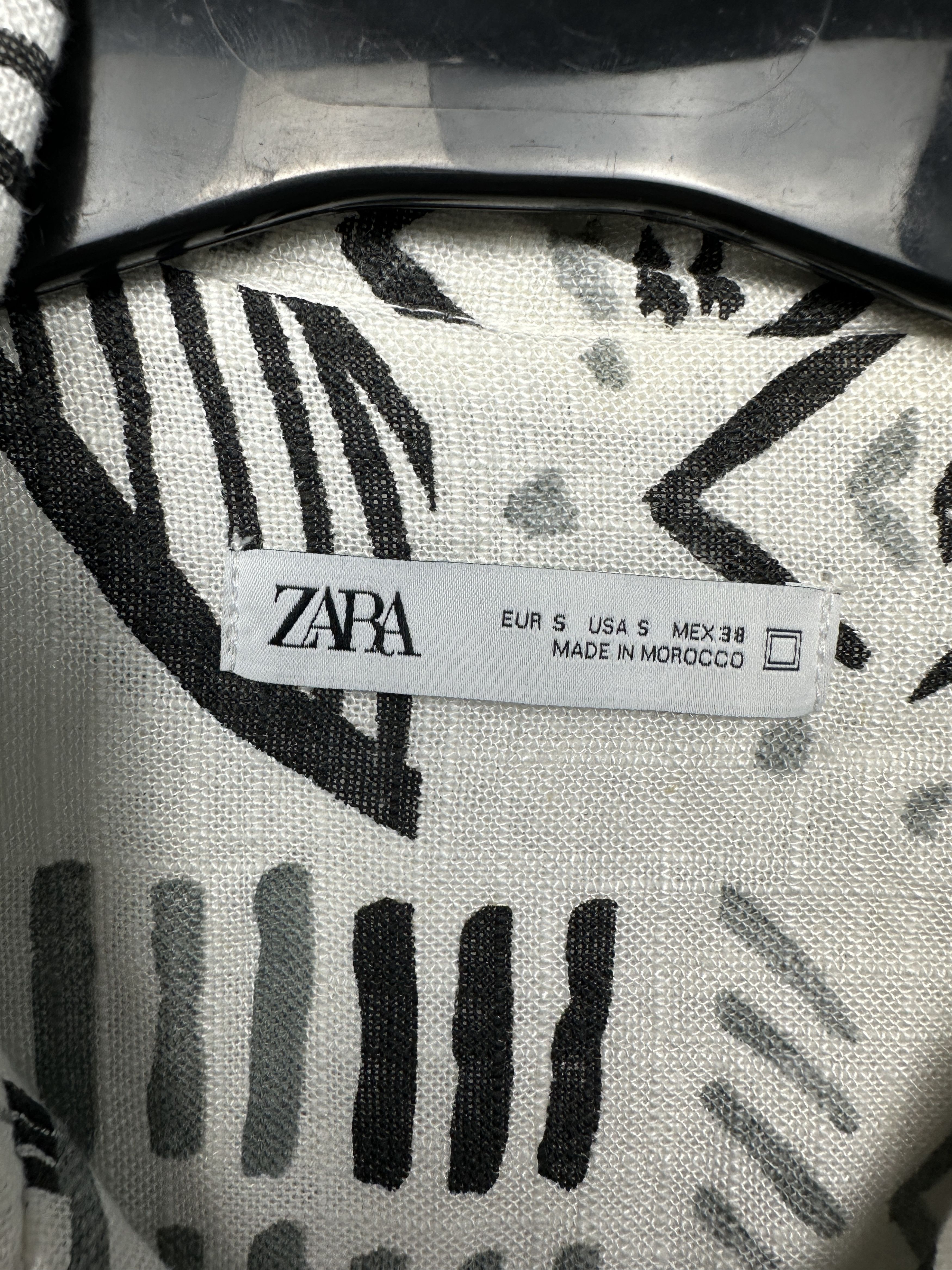 Zara Zara Mens LINEN Hawaiian Shirt Size US S / EU 44-46 / 1 - 3 Thumbnail