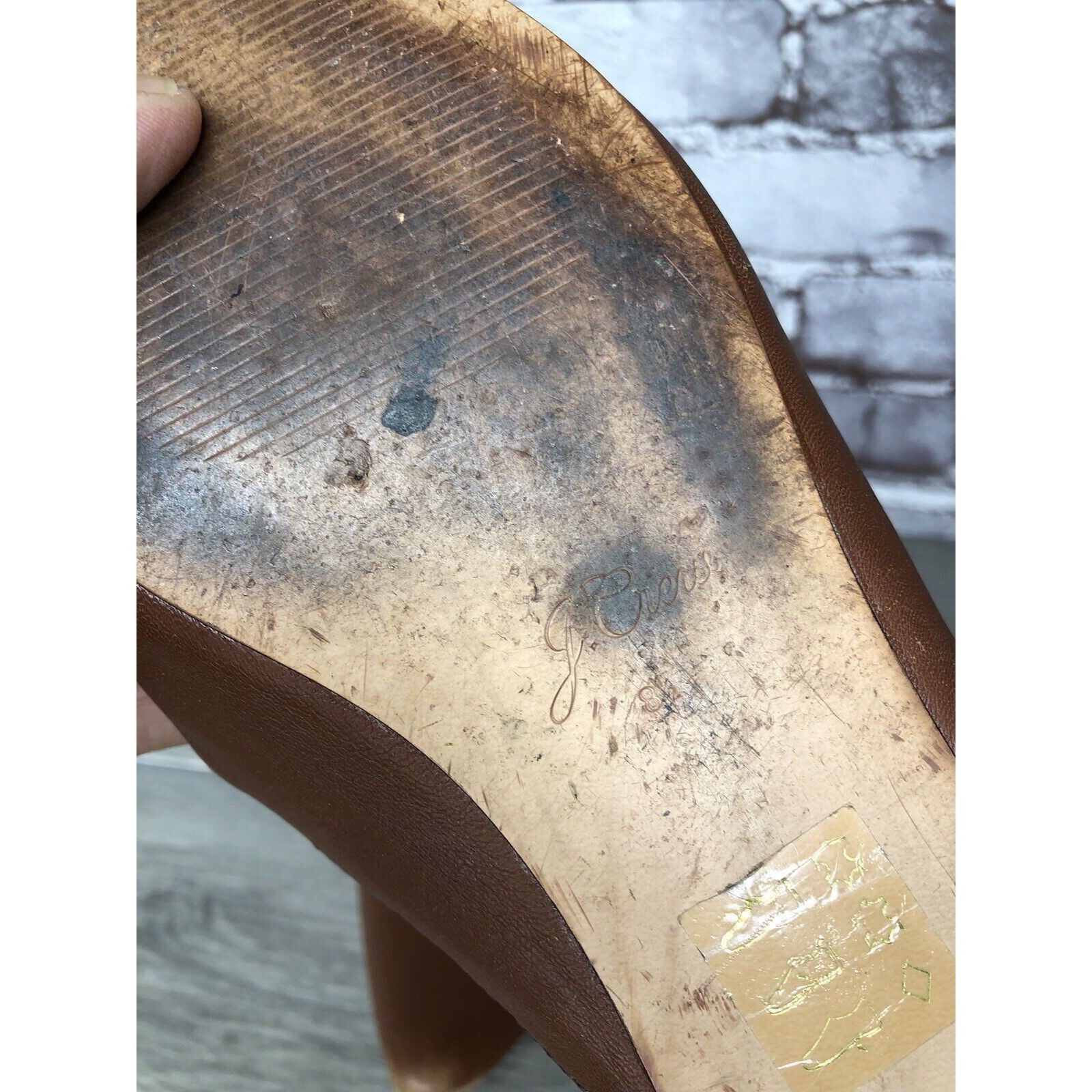 J.Crew J Crew Brown Leather Pointed Toe Slip On Mules Flats Shoes W Size US 8.5 / IT 38.5 - 5 Thumbnail