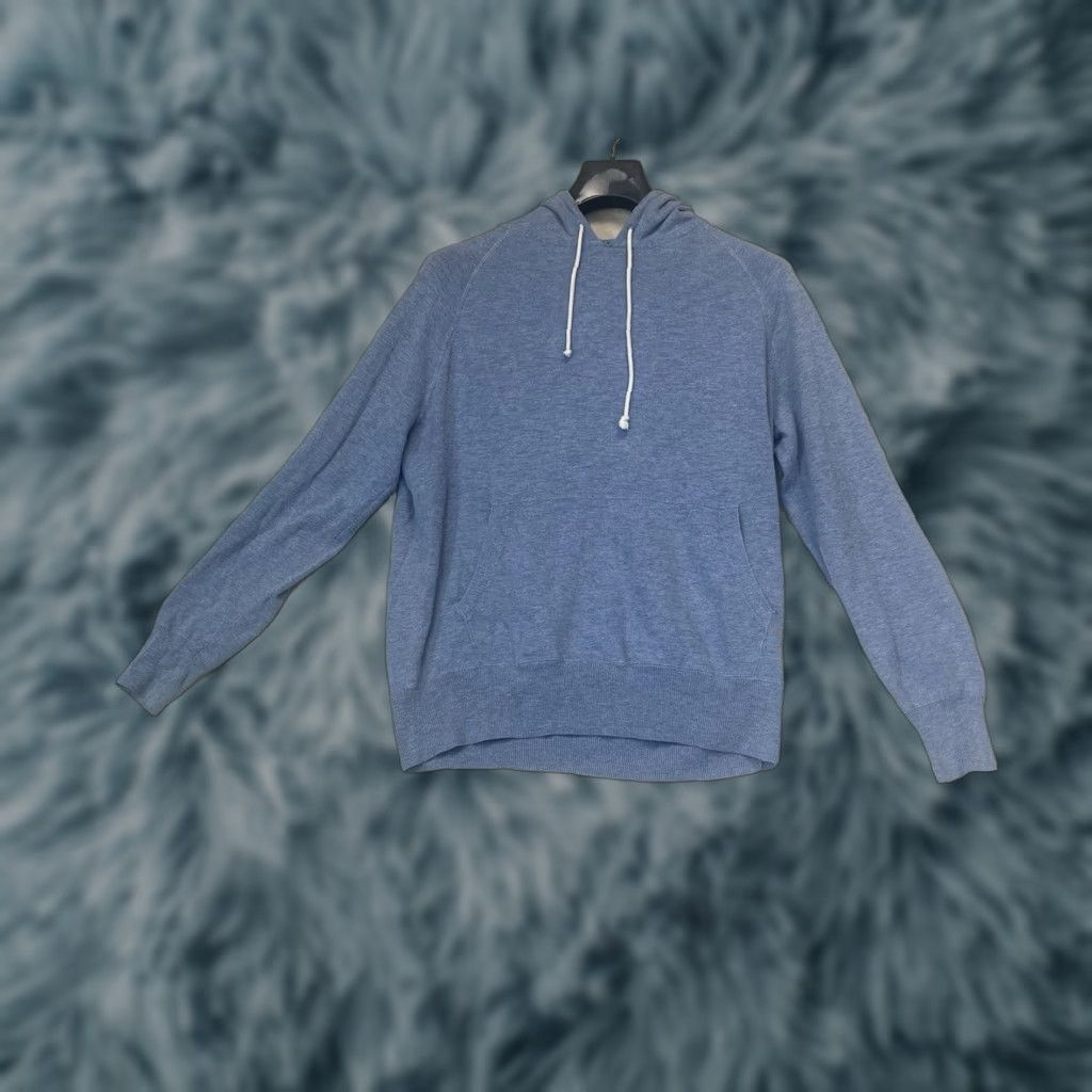 J.Crew J.CREW Hoodie Men Medium Pullover Gray Blue Pockets Casual Comfort Size M / US 6-8 / IT 42-44 - 1 Thumbnail