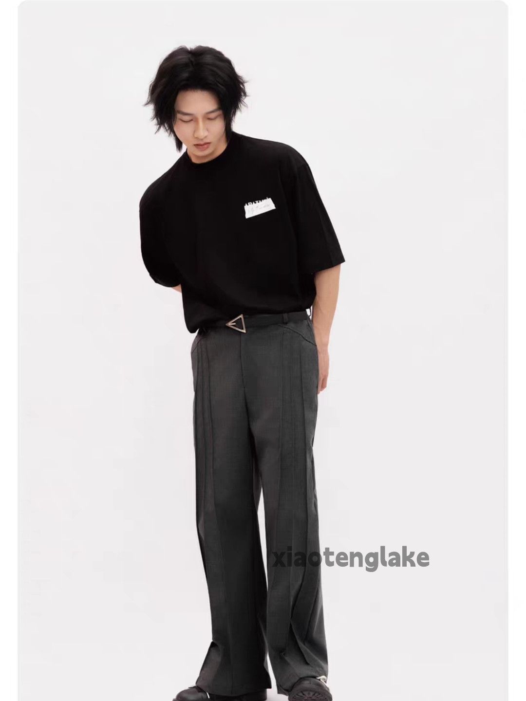 Vintage Custom pleated loose baggy wide Leg hiphop pants Size US 30 / EU 46 - 4 Thumbnail