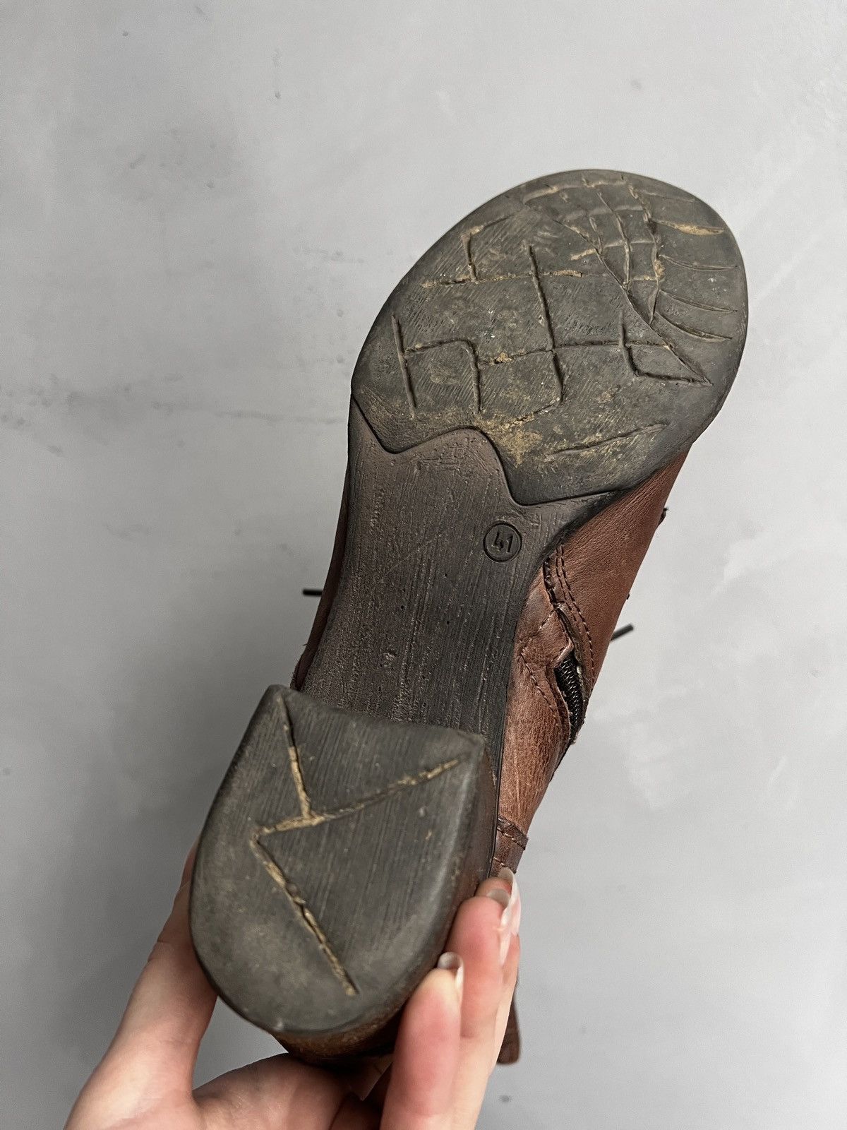 A.S.98 Leather heel boots A.S. 98 style ankle hype avant garde y2k Size US 8 / EU 41 - 12 Thumbnail
