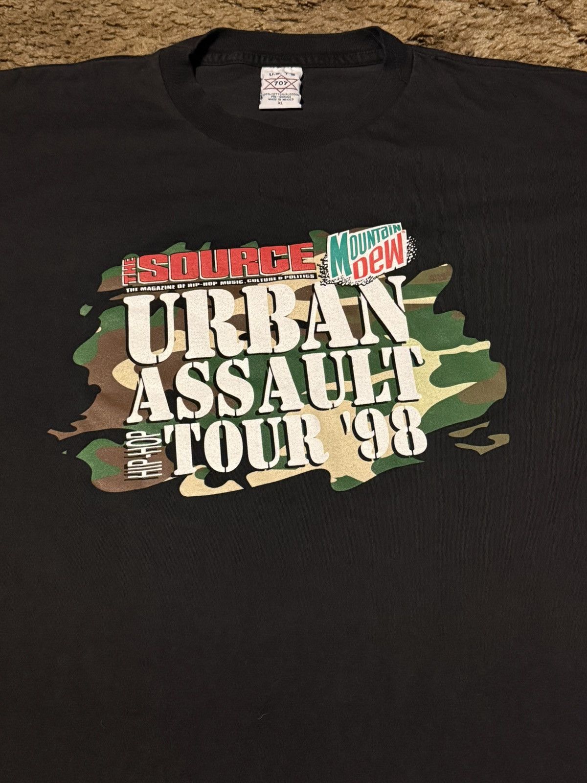 Band Tees 1998 Mountain Dew Urban Assault Hip Hop Tour Band Tee XLarge Size US XL / EU 56 / 4 - 2 Thumbnail
