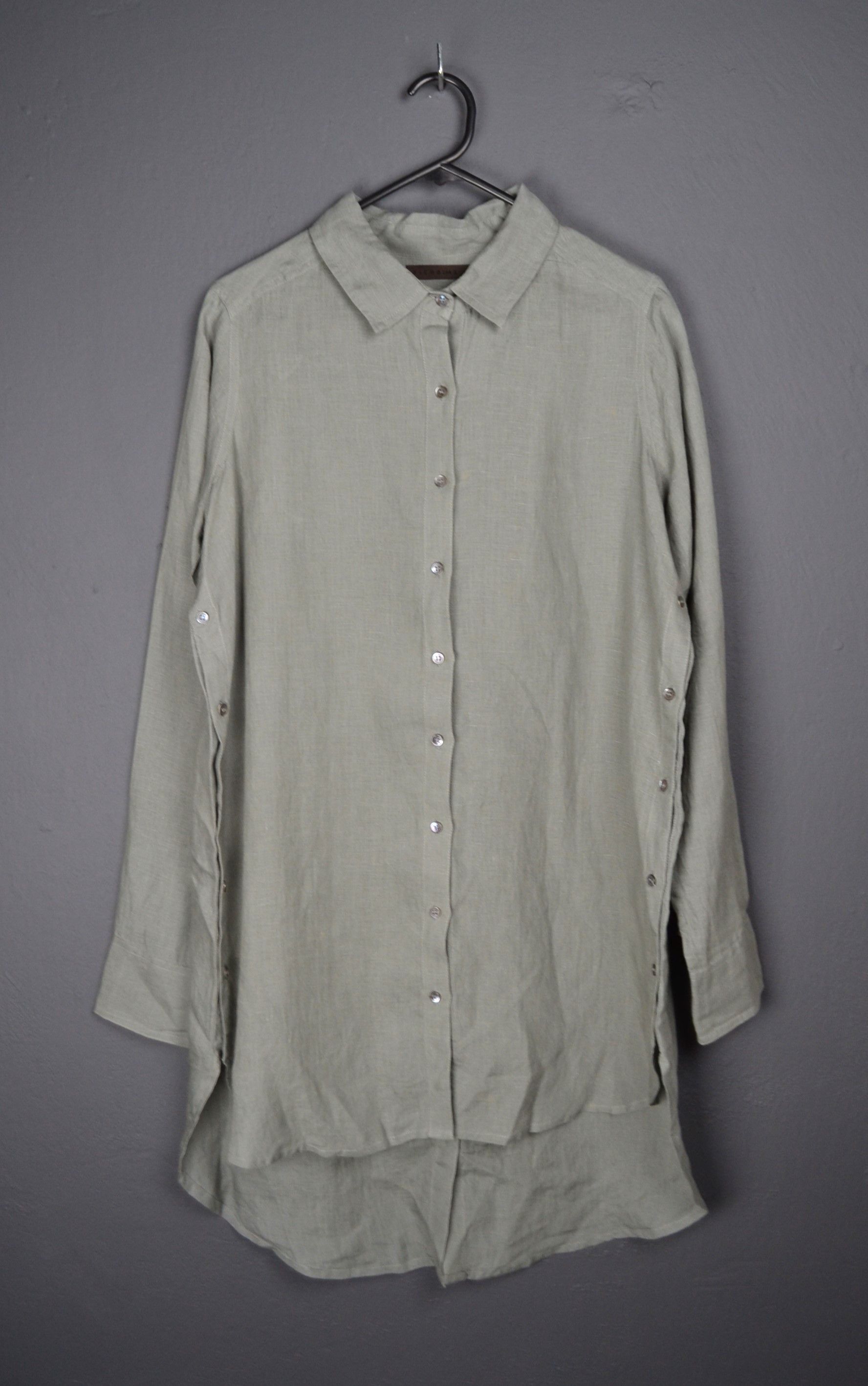 Nicholas K Nicholas K Willow Shirt size S Linen Gray-Green Size S / US 4 / IT 40 - 2 Thumbnail