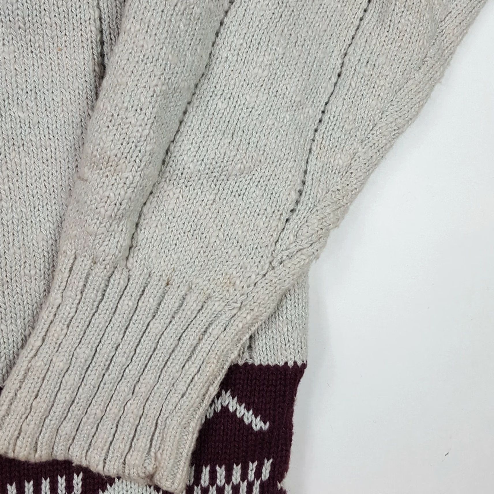Hogan VINTAGE Hogan Gray Knit Pullover Sweater Shirt Men M Cotton V-Neck 80s Preppy Fall Winter Retro College Casual Mens Size US M / EU 48-50 / 2 - 5 Thumbnail