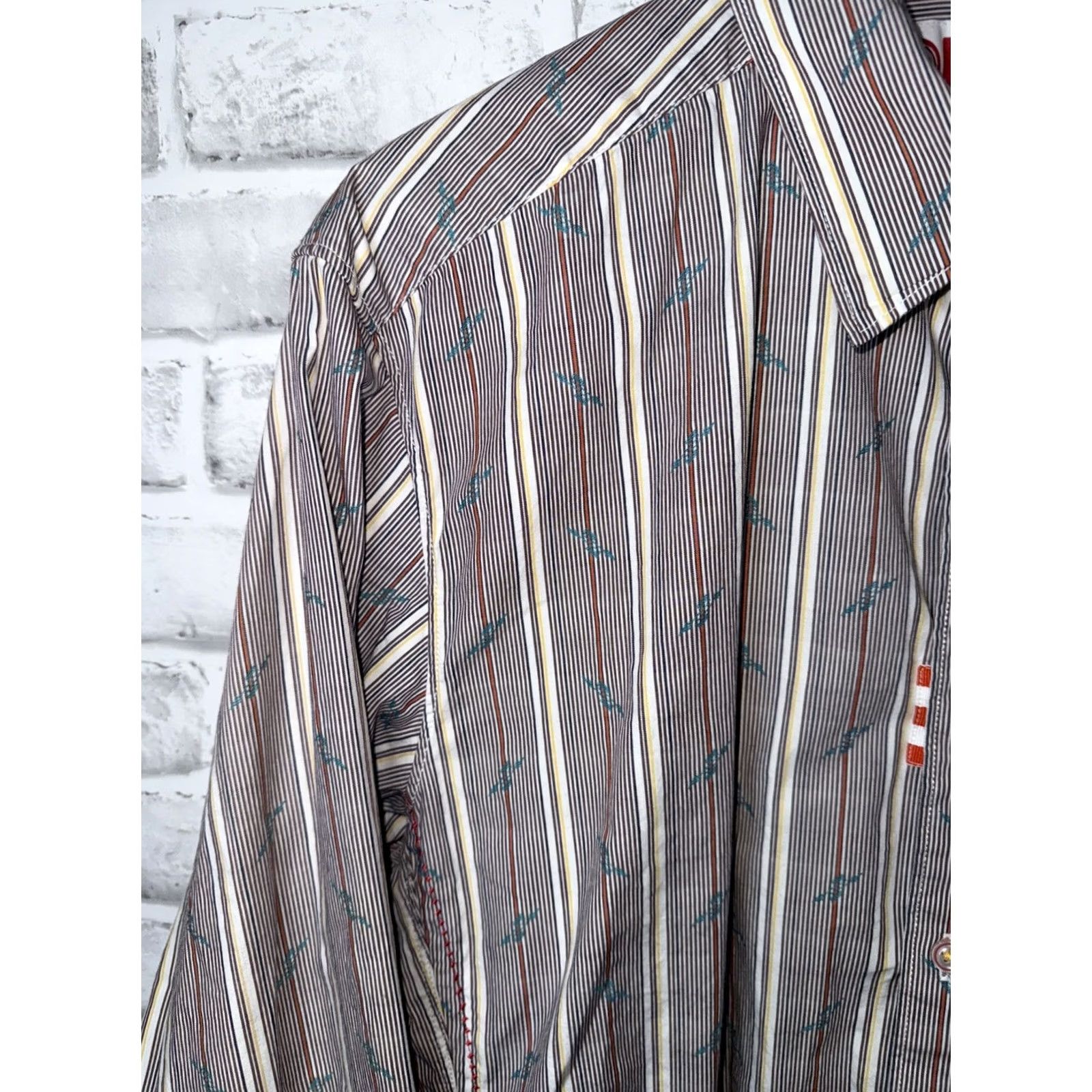 Robert Graham Robert Graham Multi Color White Freshly Laundered Button Up Shirt Men L Size US L / EU 52-54 / 3 - 6 Thumbnail