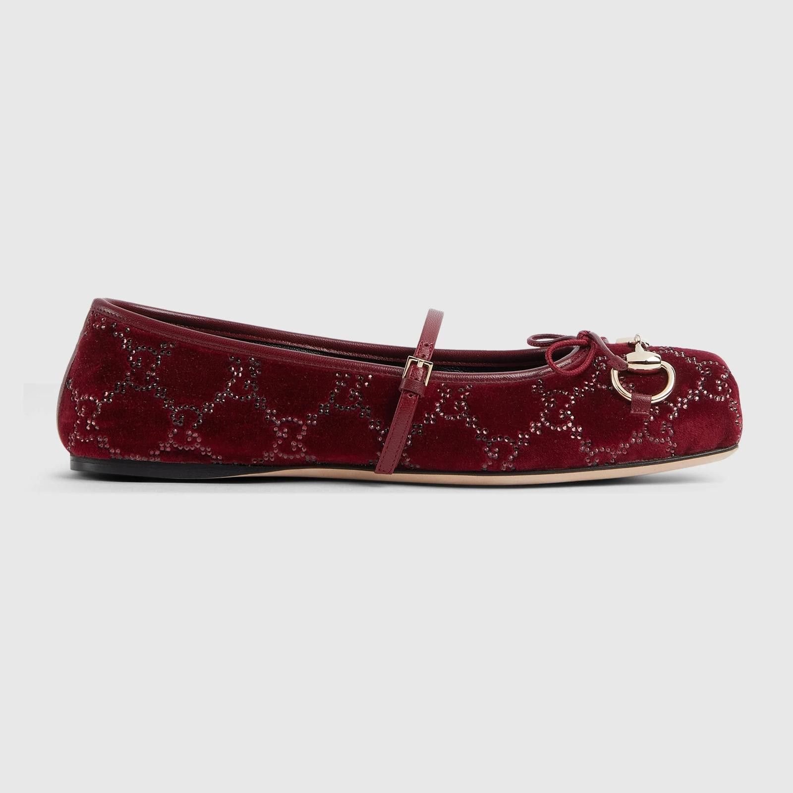 Gucci Gucci Horsebit GG Crystal Flats Size US 7.5 / IT 37.5 - 1 Thumbnail