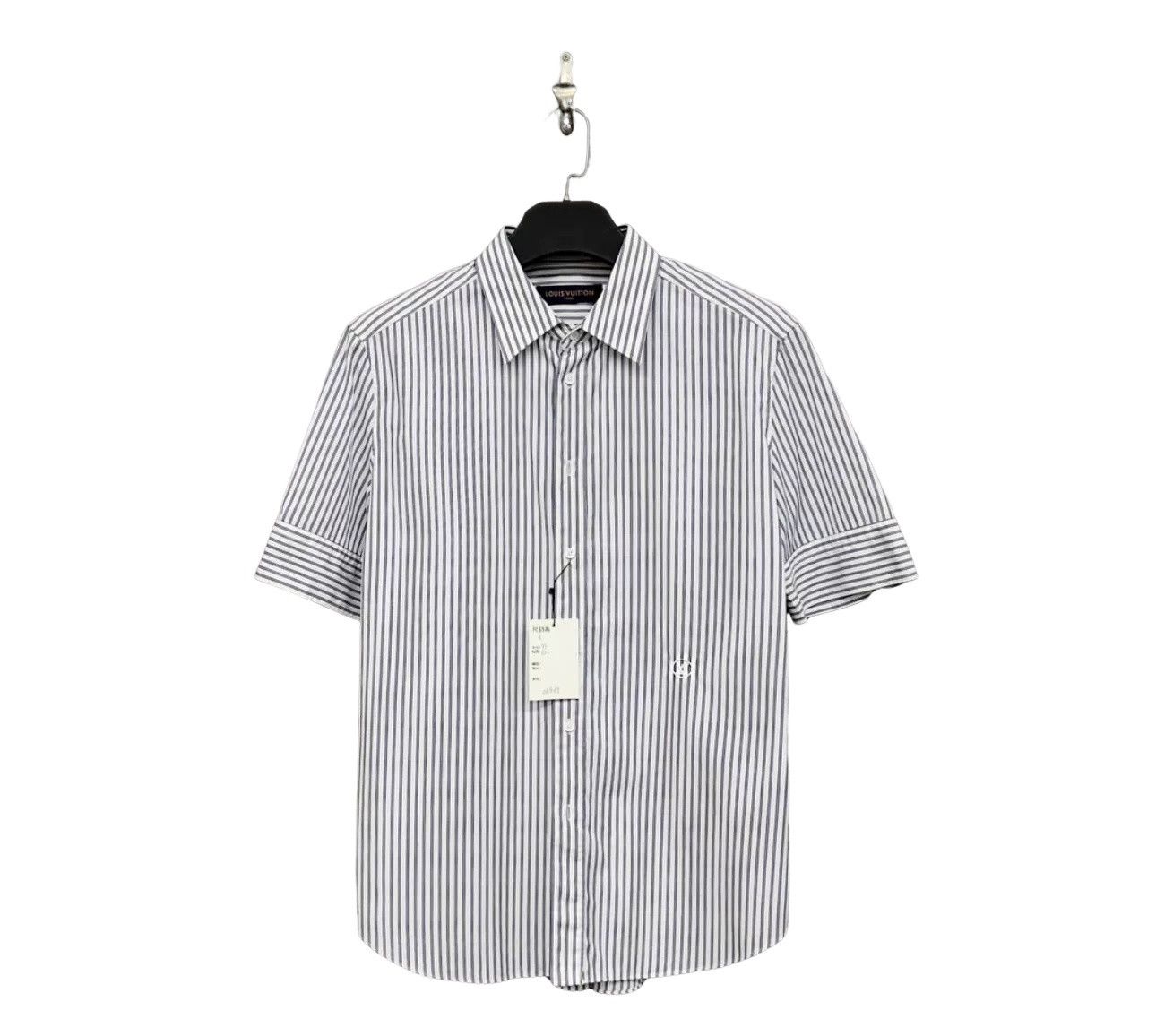 Louis Vuitton Louis Vuitton Striped Short Sleeve Shirt L Size US L / EU 52-54 / 3 - 1 Thumbnail