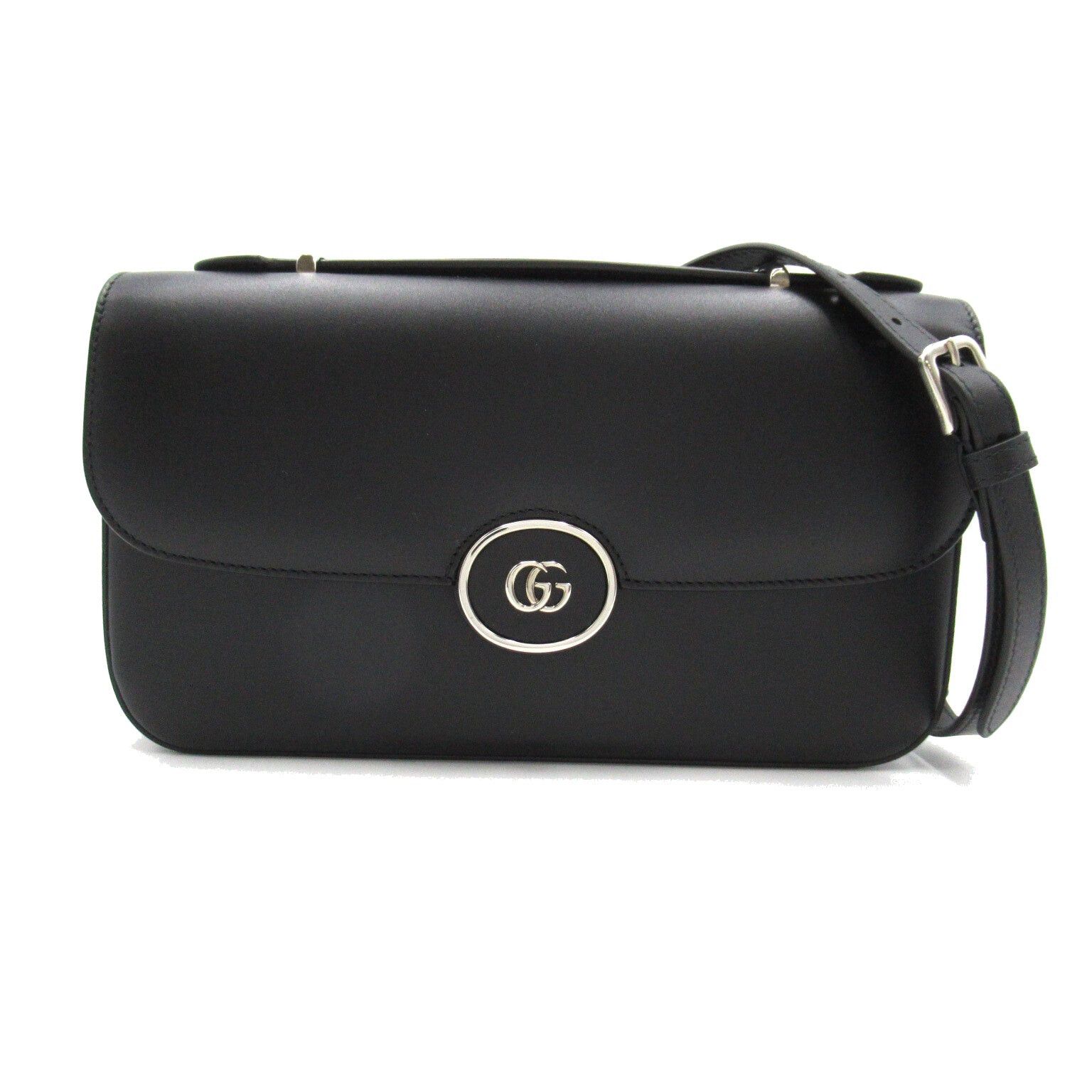 Gucci Gucci Shoulder Bag Leather Black Size ONE SIZE - 1 Thumbnail