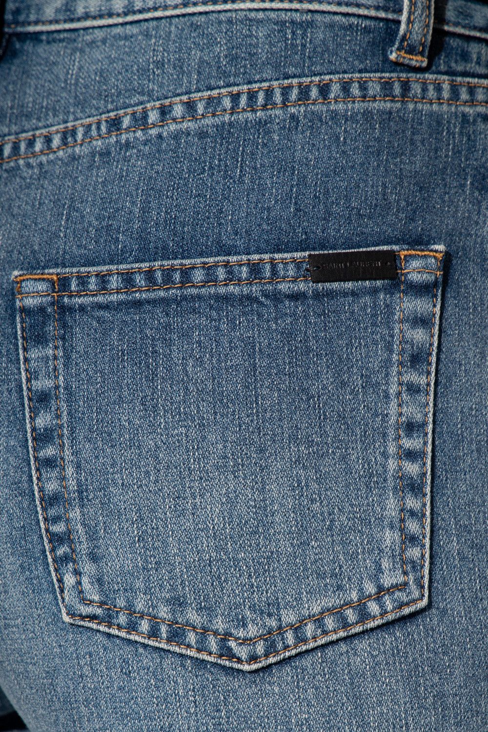 Saint Laurent Paris o1s1wg110924 Long Bermuda Shorts Deep Denim in Marine Blue Size 29" - 4 Thumbnail