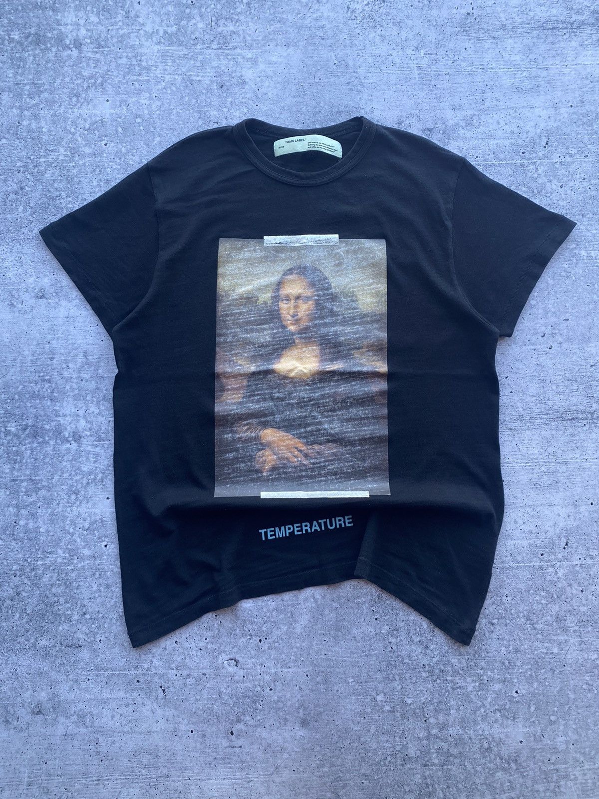 Off White cheapest Mona Lisa Tee Shirt Virgil