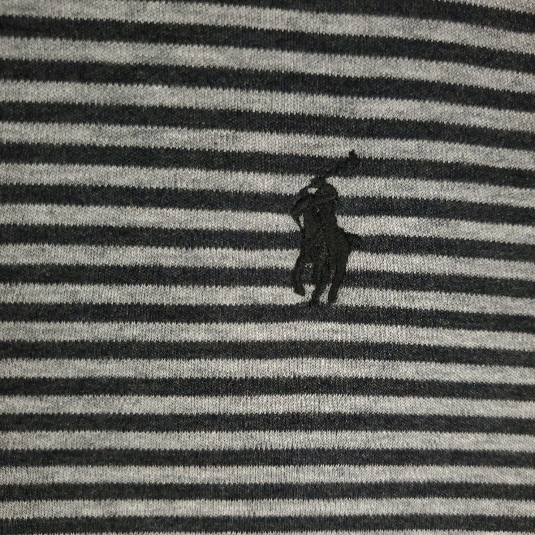 Ralph Lauren Ralph Lauren Polo Shirt Gray Striped XL Casual Short Sleeve Mens Size US XL / EU 56 / 4 - 2 Thumbnail