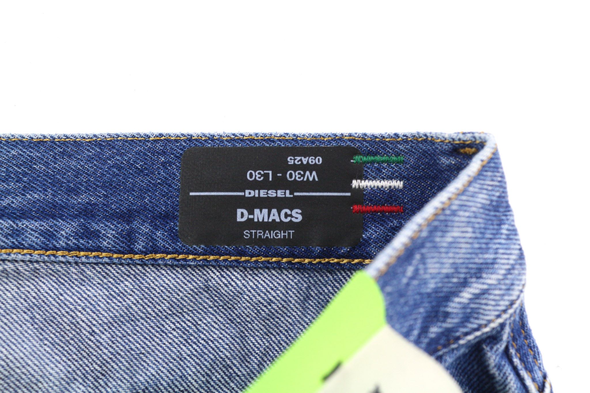 Diesel D-MACS 09A25 W30/L30 Straight Washed Denim 40450 Size US 30 / EU 46 - 6 Thumbnail