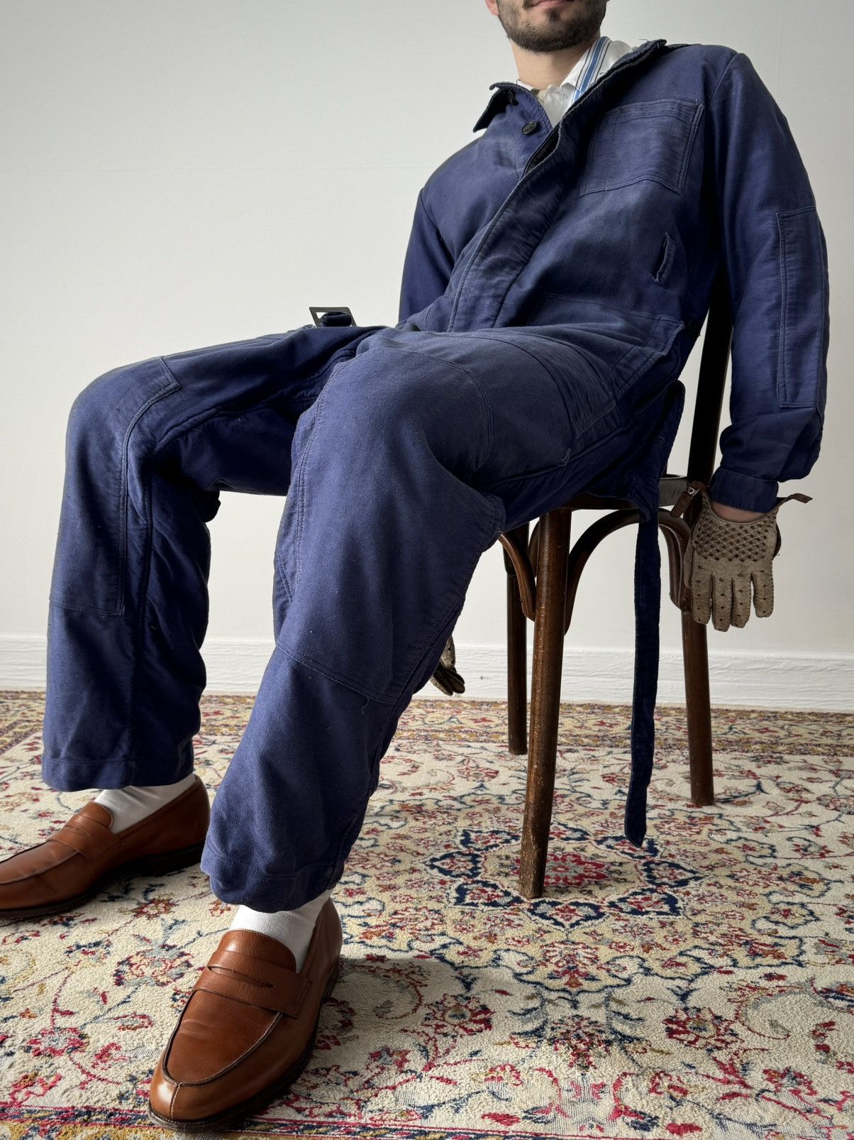 Vintage 1960s Vintage Soviet Union Work Mechanic Coveralls Size US 32 / EU 48 - 5 Thumbnail