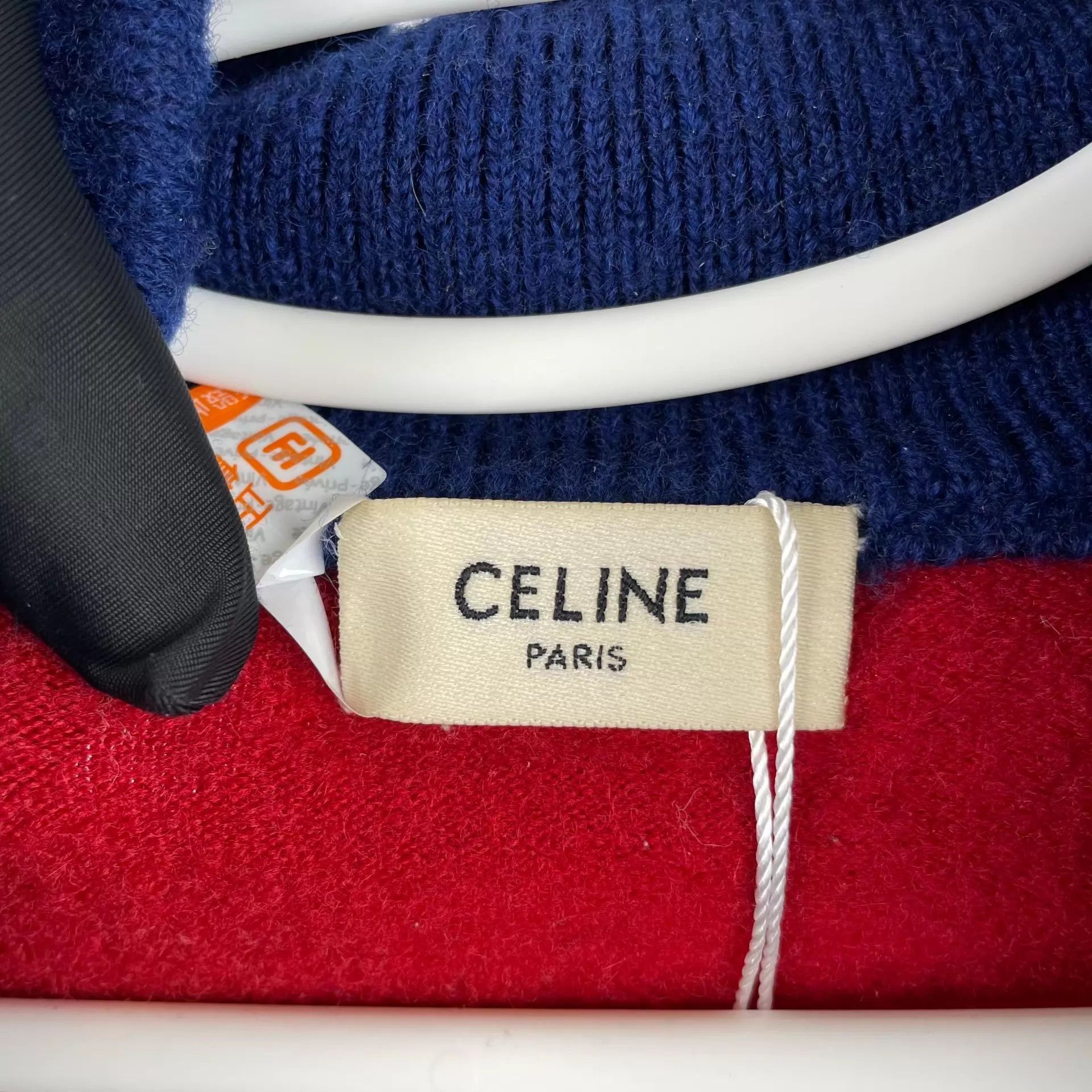 Celine CELINE Colorblocked Triomphe Embroidered Wool Jkt XS Size XS / US 0-2 / IT 36-38 - 4 Thumbnail
