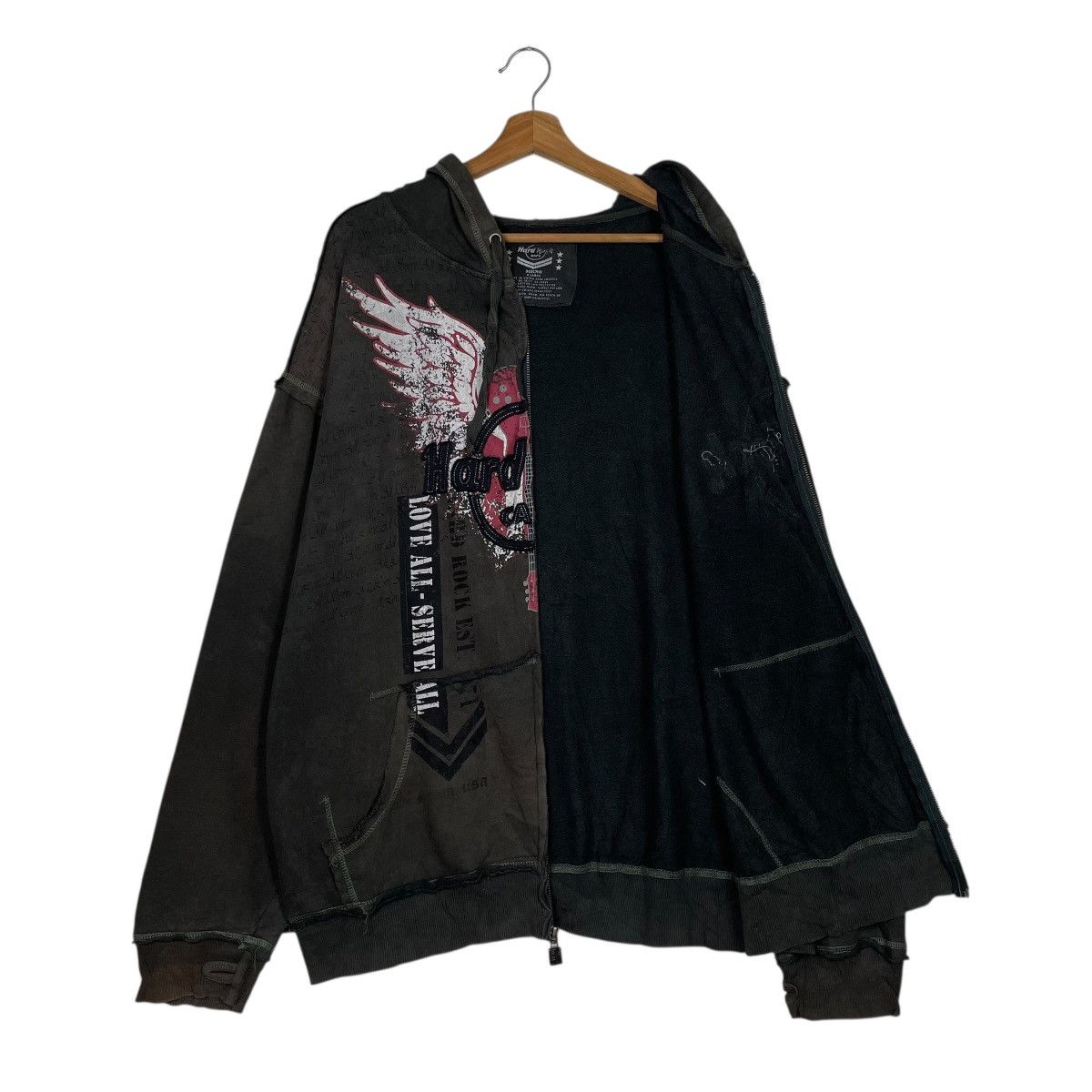 Hard Rock Cafe Hard Rock Cafe Zipper Hoodie Size US XL / EU 56 / 4 - 10 Thumbnail