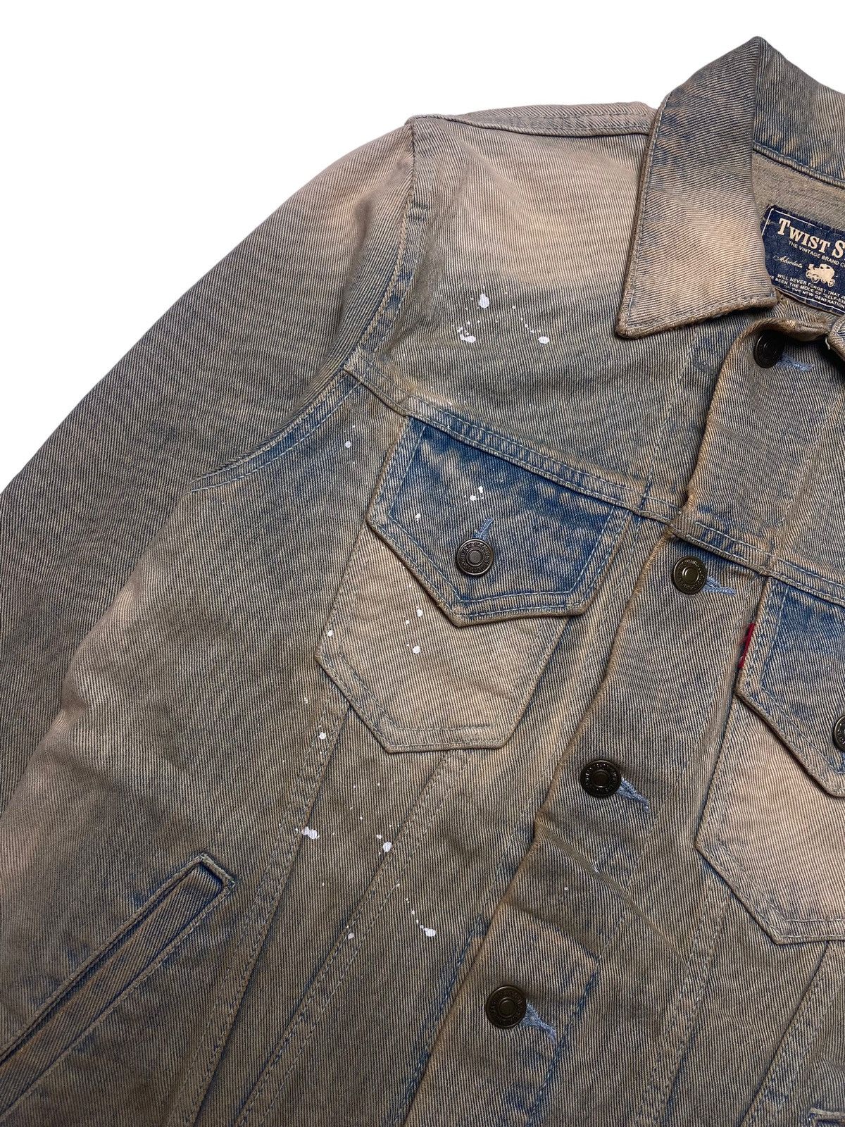 If Six Was Nine 1990s Twist - Mud Wash Denim Jacket Size US M / EU 48-50 / 2 - 5 Thumbnail