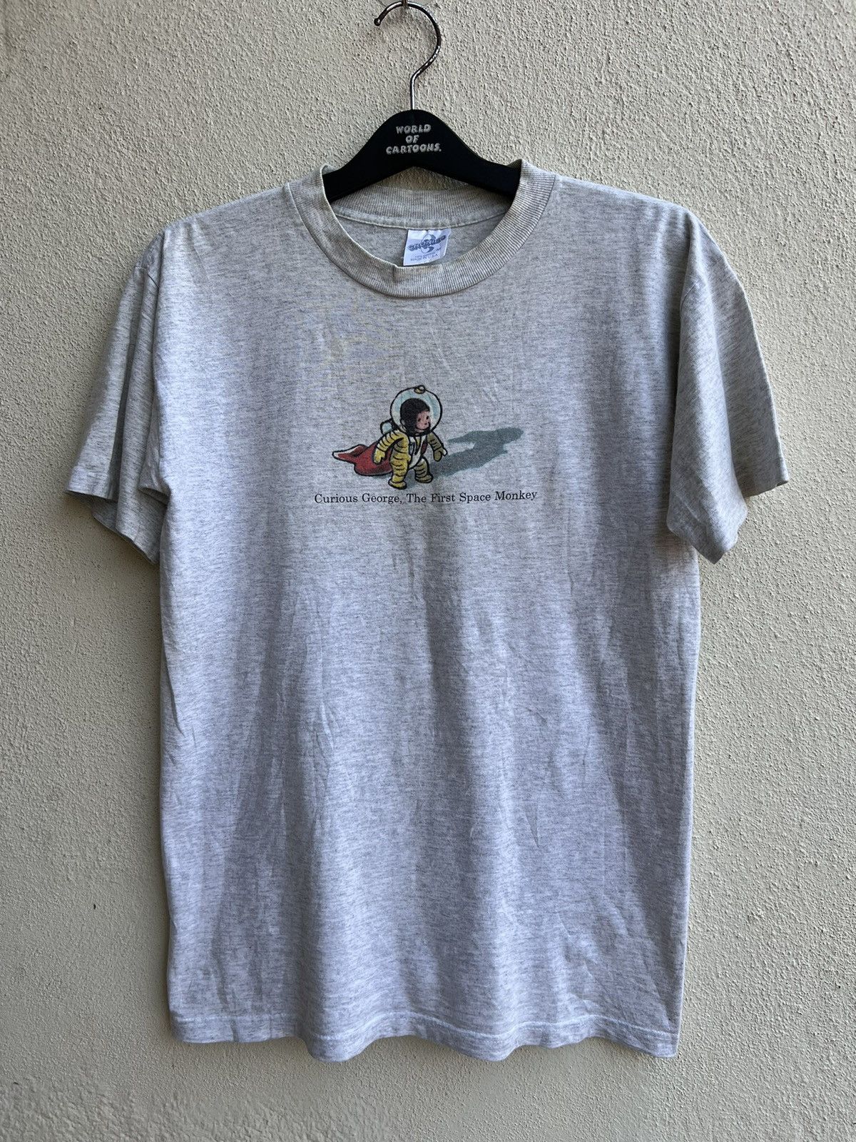 Vintage Vintage 1995 Curious George The First Space Monkey t shirt Size US M / EU 48-50 / 2 - 5 Thumbnail