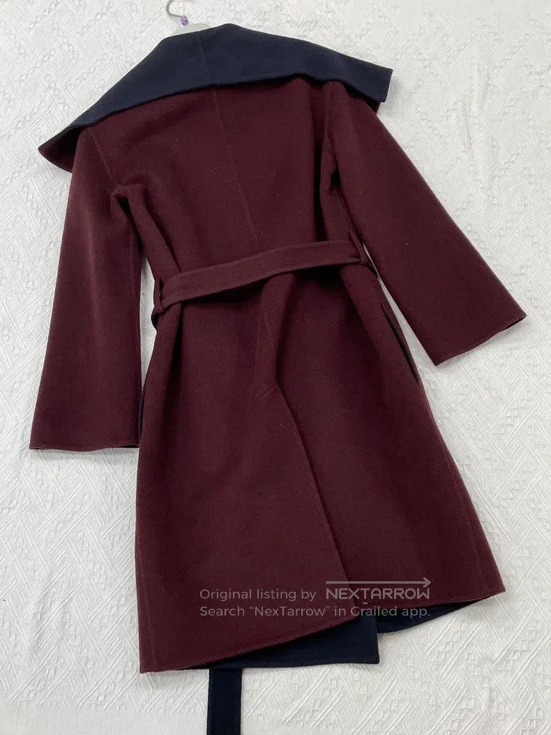 Hermes Hermes Best-selling White Cashmere and Leather Long Overco Size XXS / US 00 / IT 34 - 2 Thumbnail