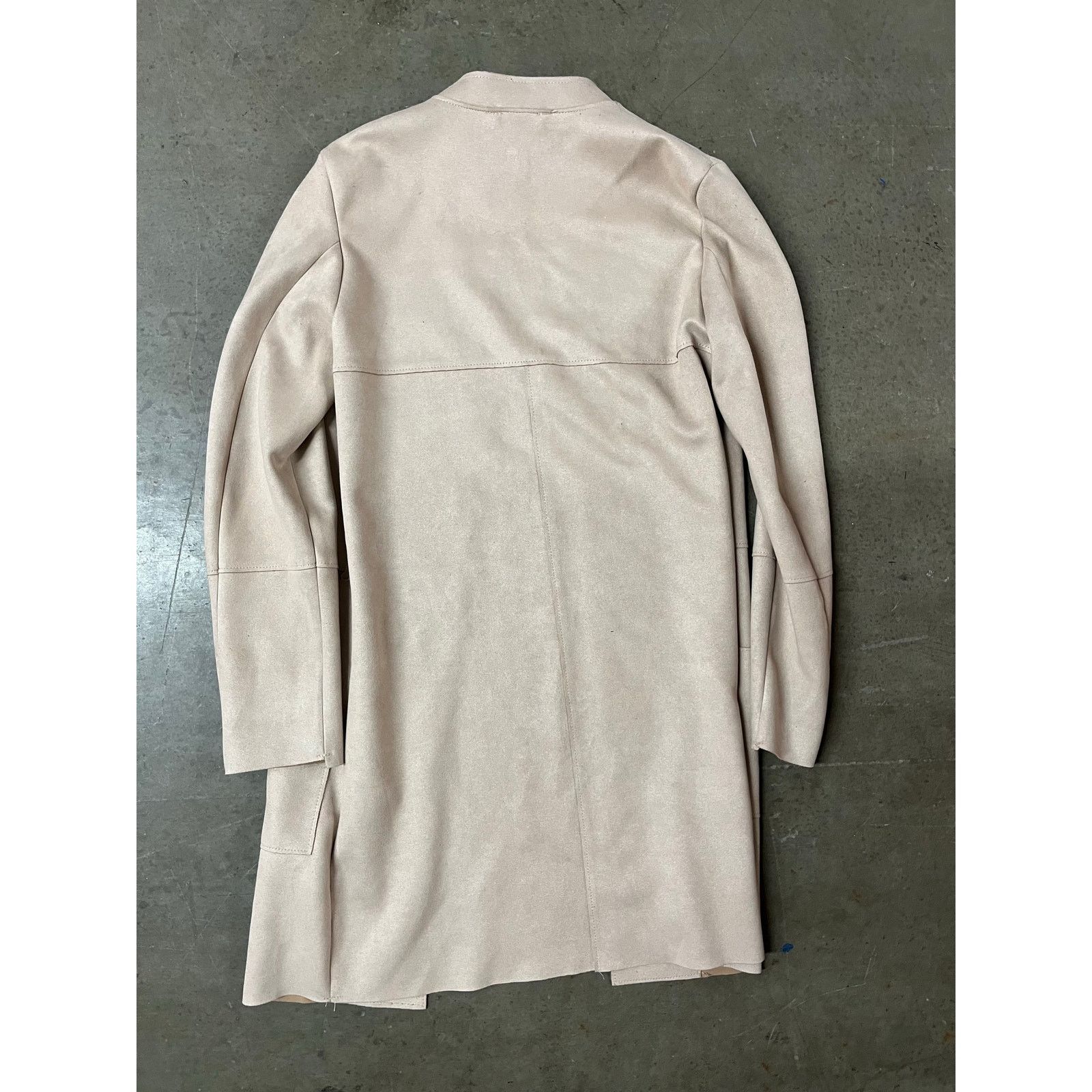 H&M H&M - Suede Long Jacket / size 4 / Beige Size S / US 4 / IT 40 - 2 Thumbnail
