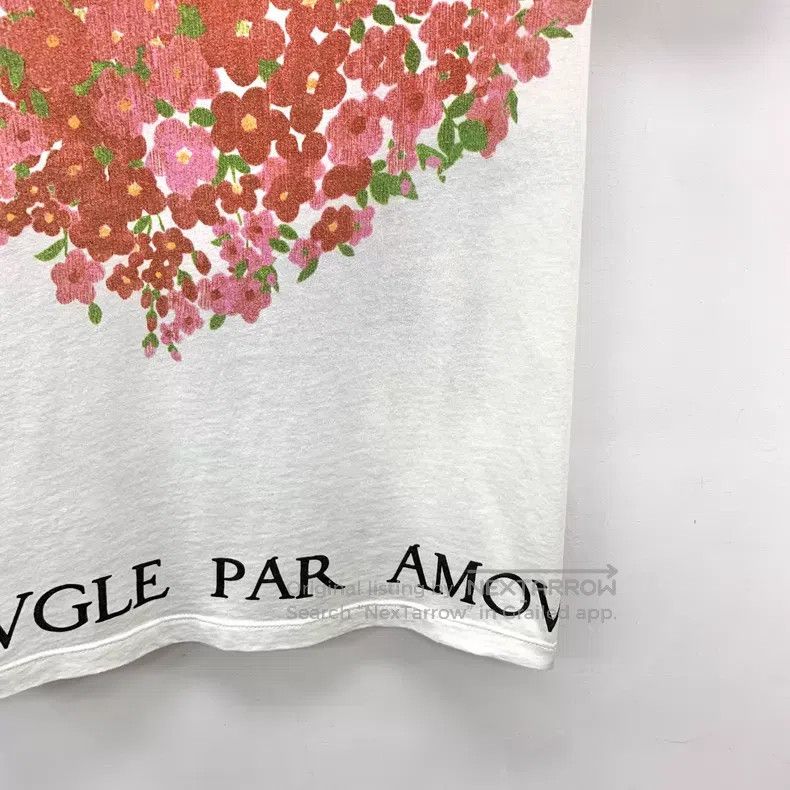 Gucci Gucci White floral heart print cotton round-neck short-sle Size M / US 6-8 / IT 42-44 - 4 Thumbnail