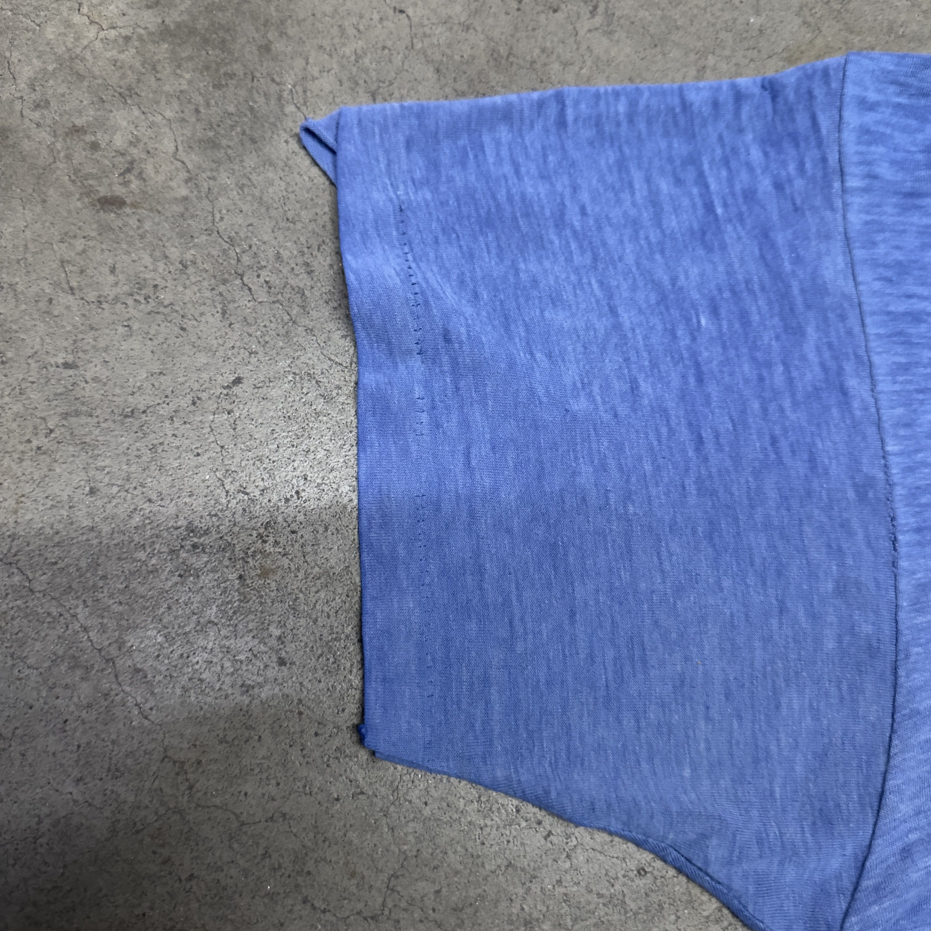 Vintage Vintage 70s Single Stitch New Cath Track Tee Blue Size US M / EU 48-50 / 2 - 8 Thumbnail