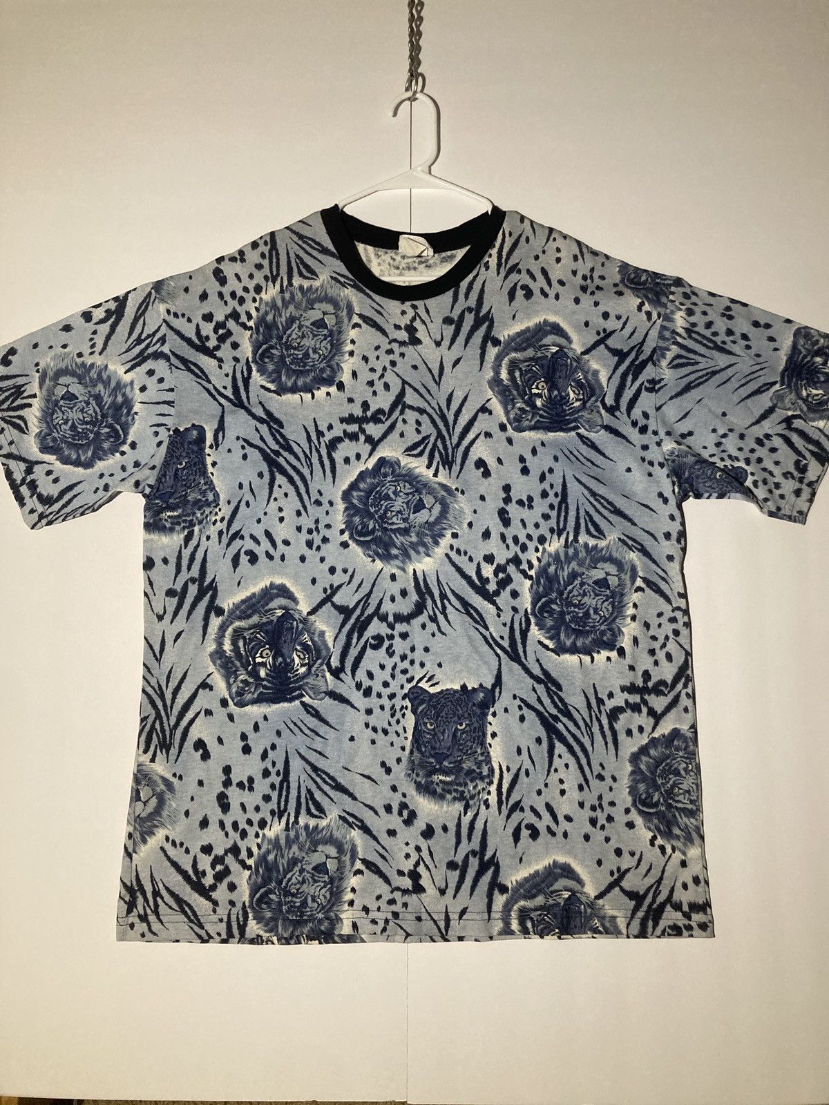 Vintage Vintage Big Cats Aop Graphic Tee Size US XL / EU 56 / 4 - 1 Thumbnail